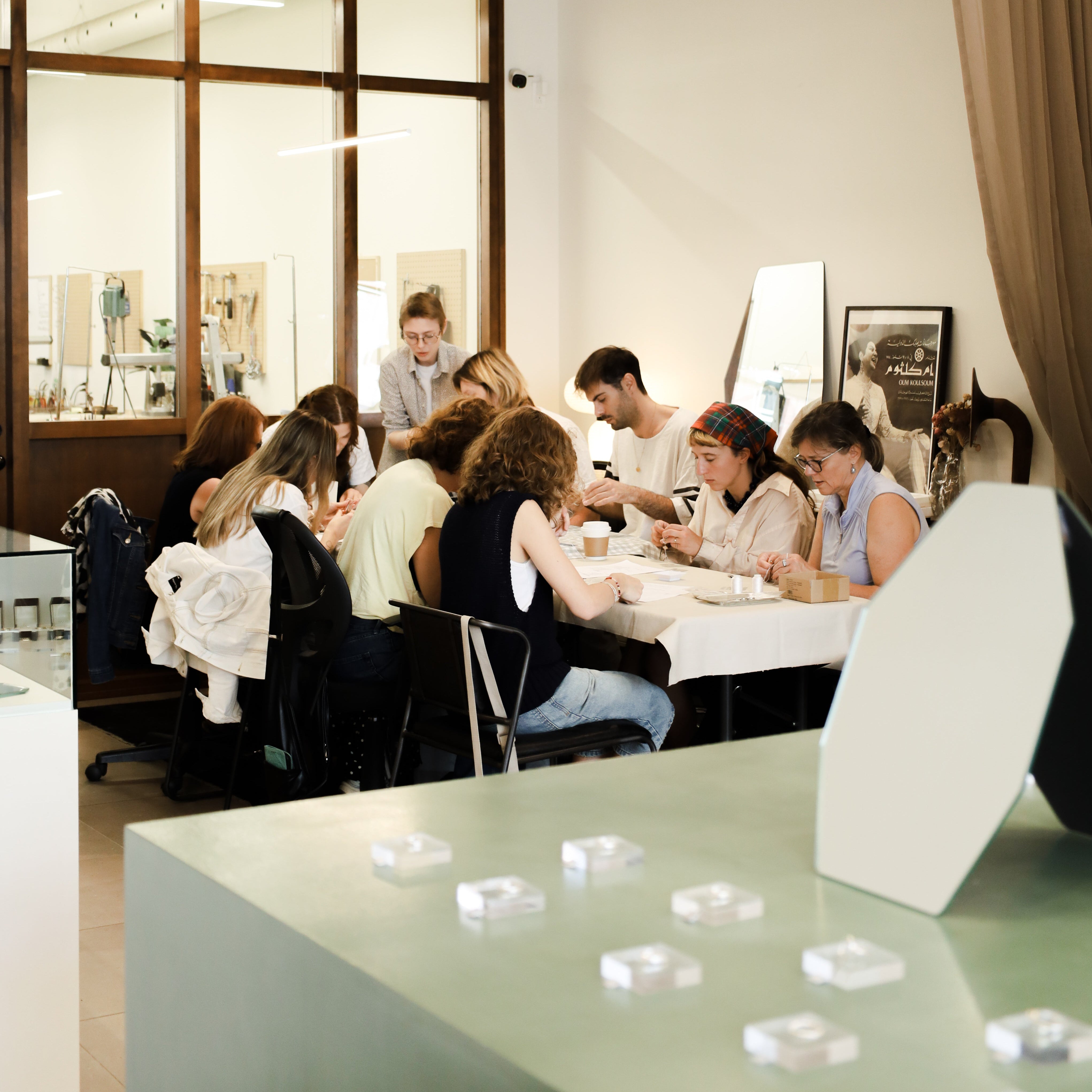 Pearl stringing workshop