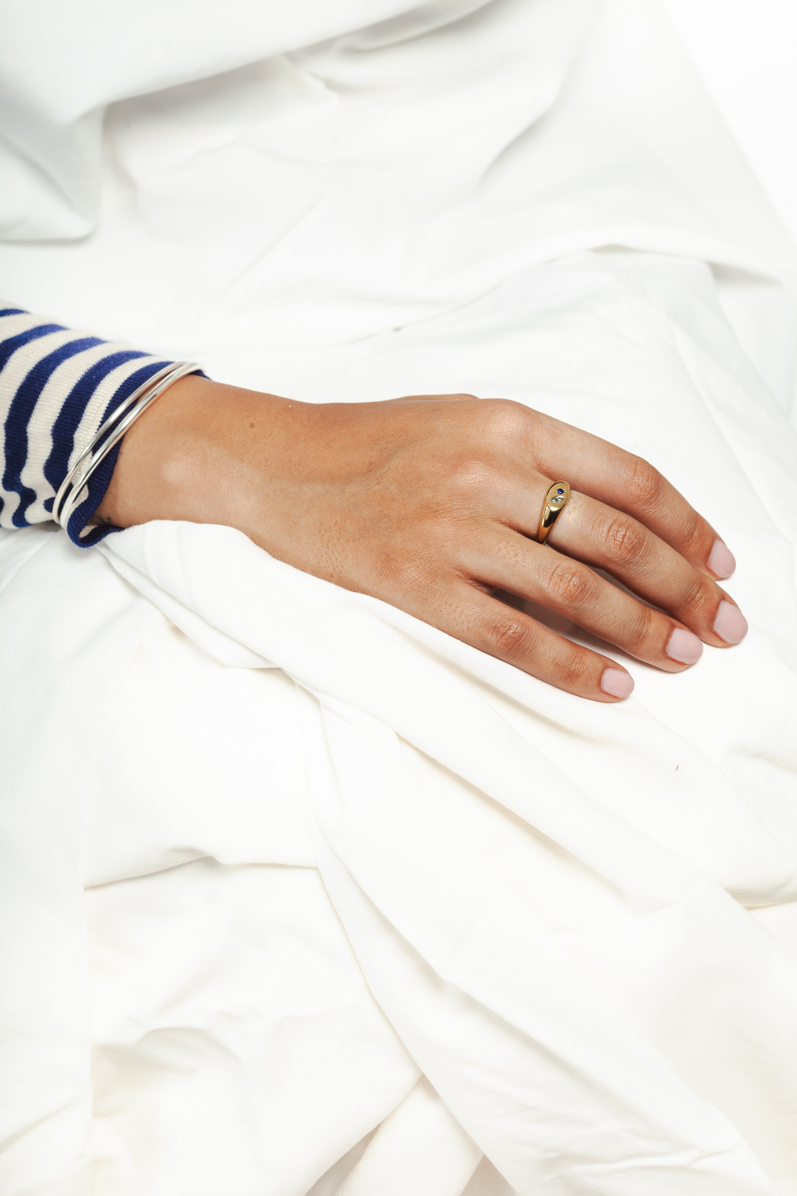 Chevalière N.00 Facetté or