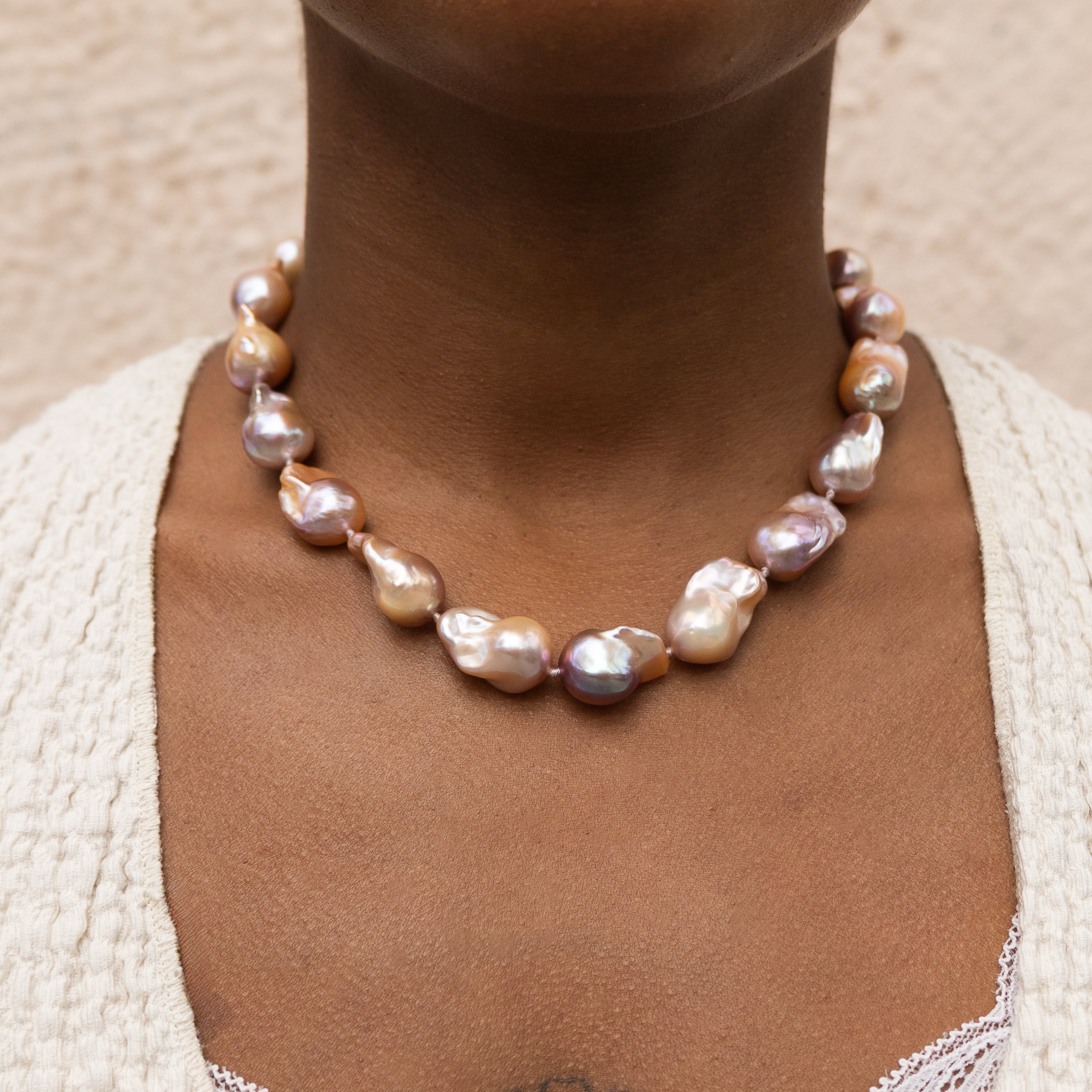 Collier de perles Fireball