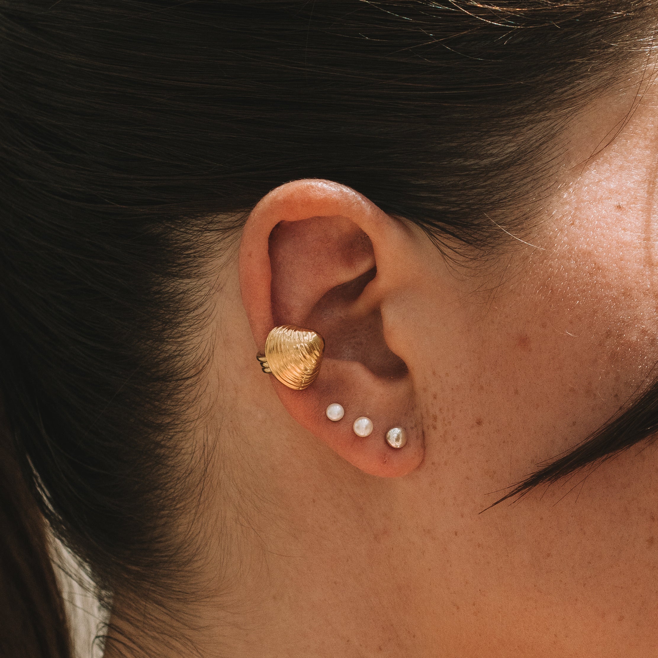 Shell Gold Vermeil Ear Cuff