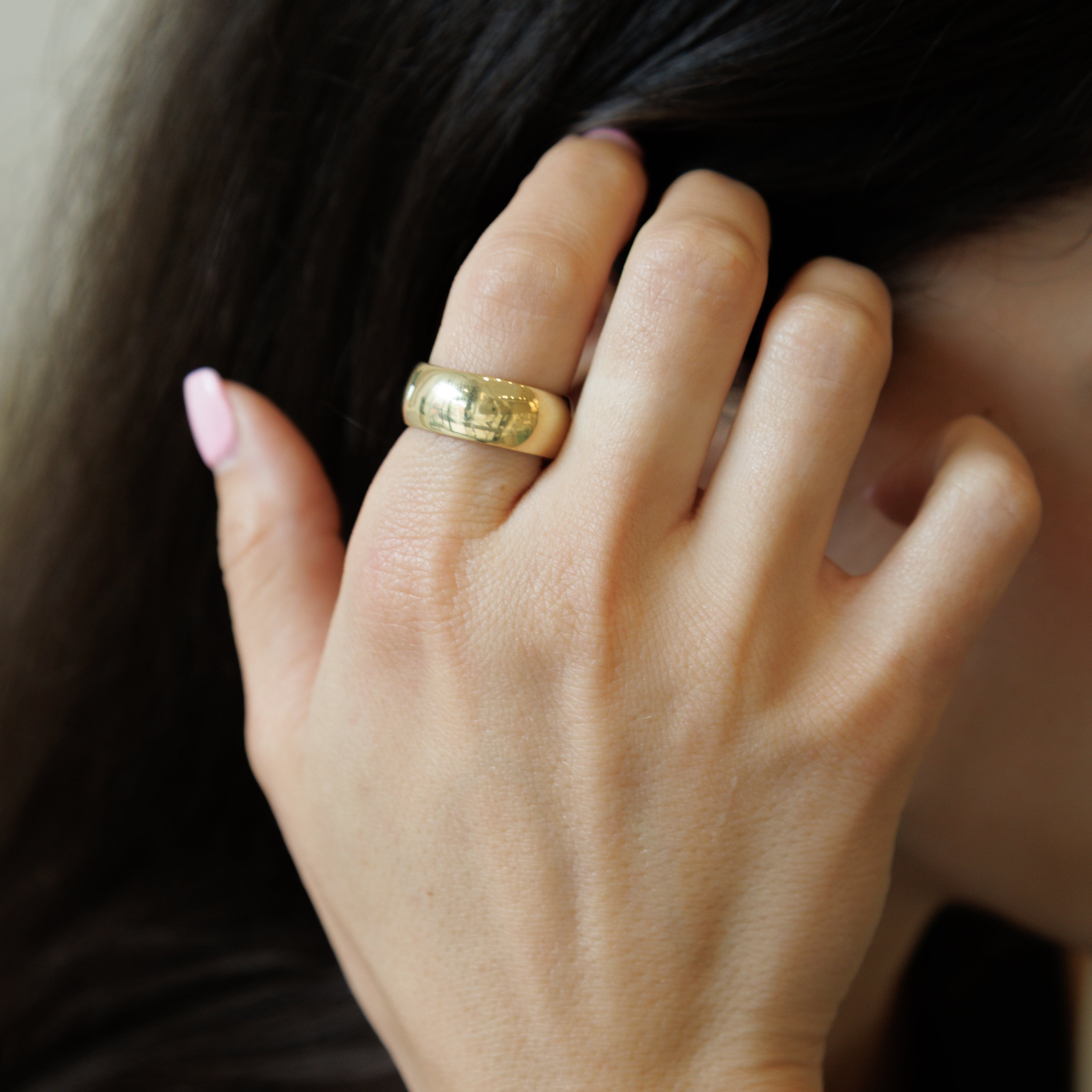 Gold Dome Ring