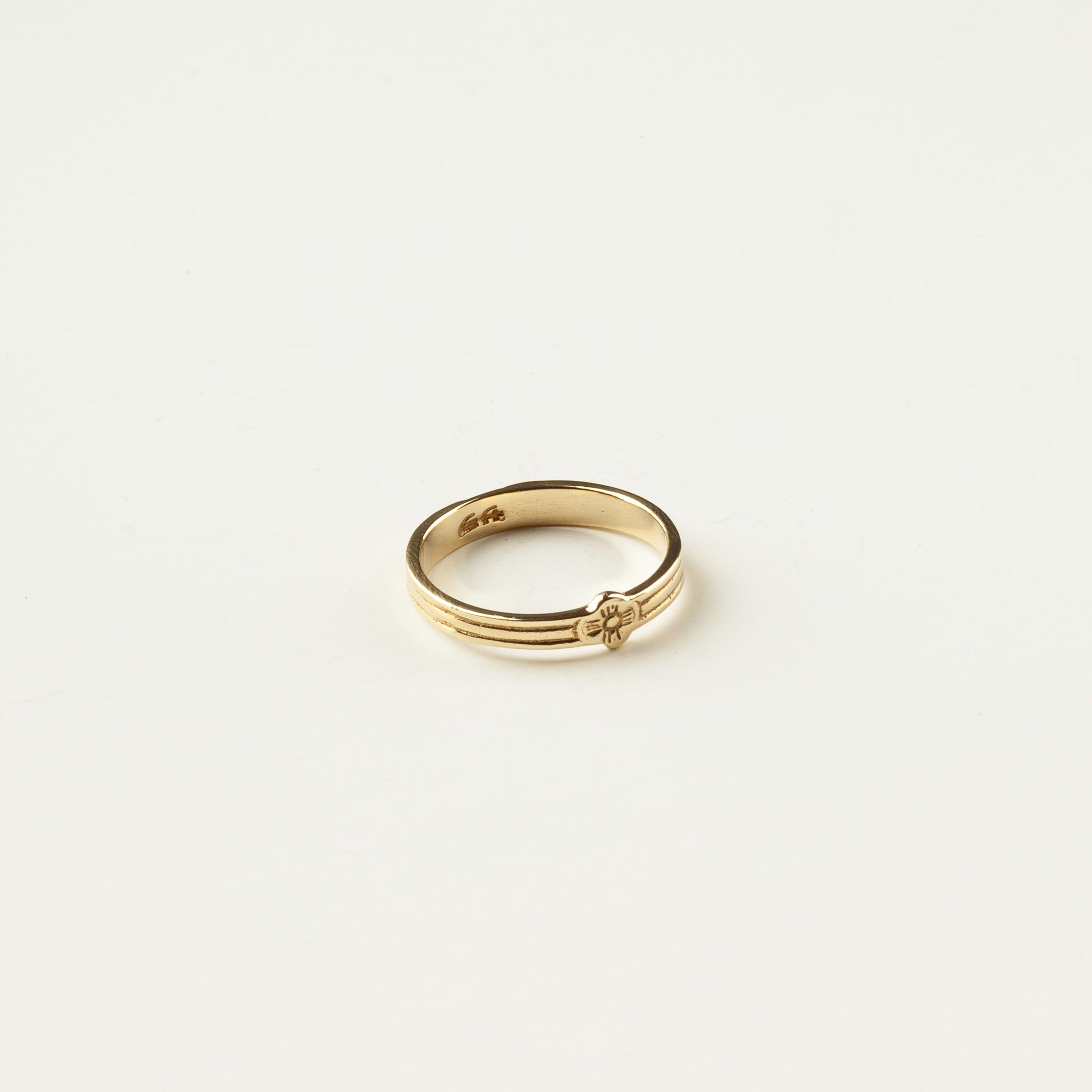 Bague fleur or