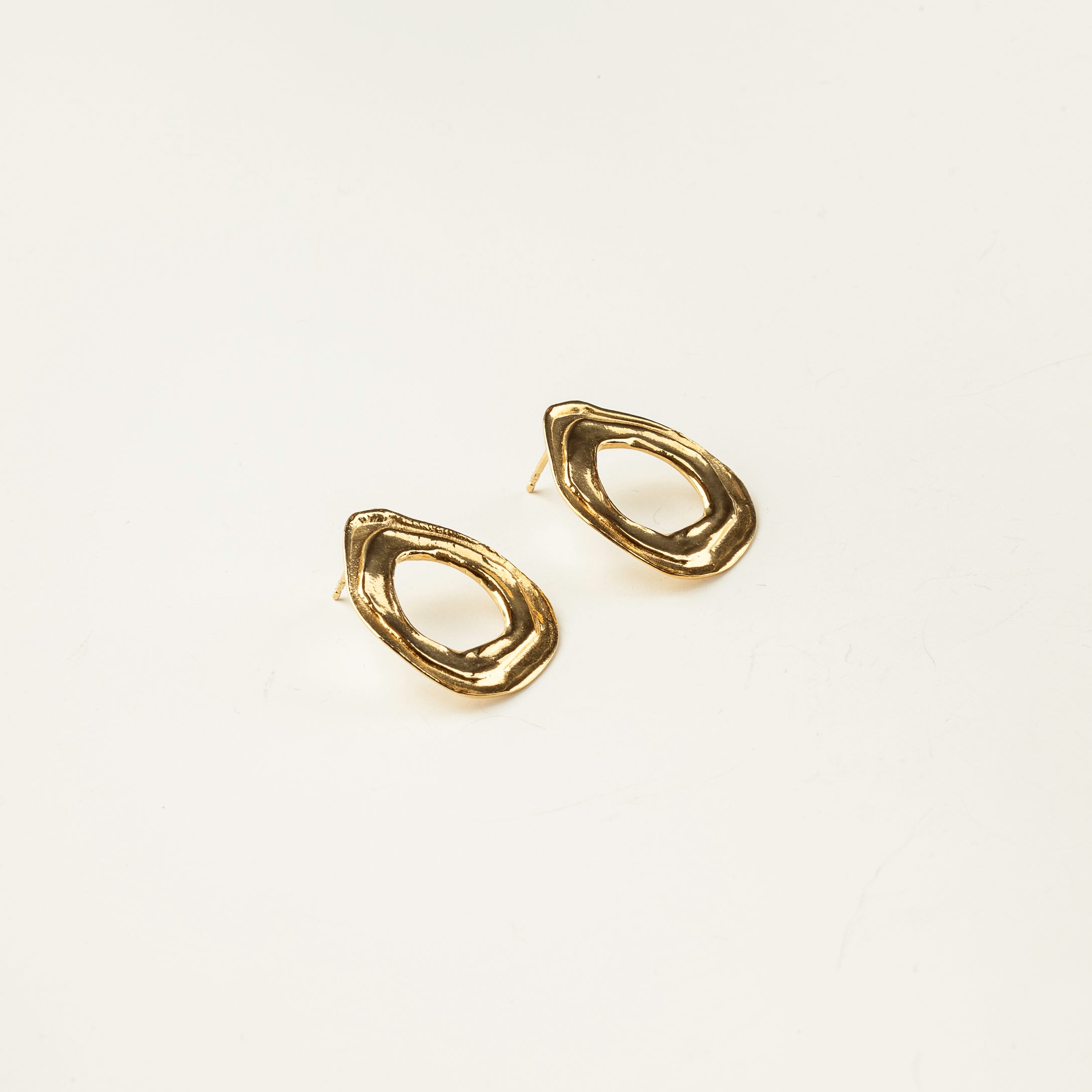 Boucles d'oreilles lave or vermeil