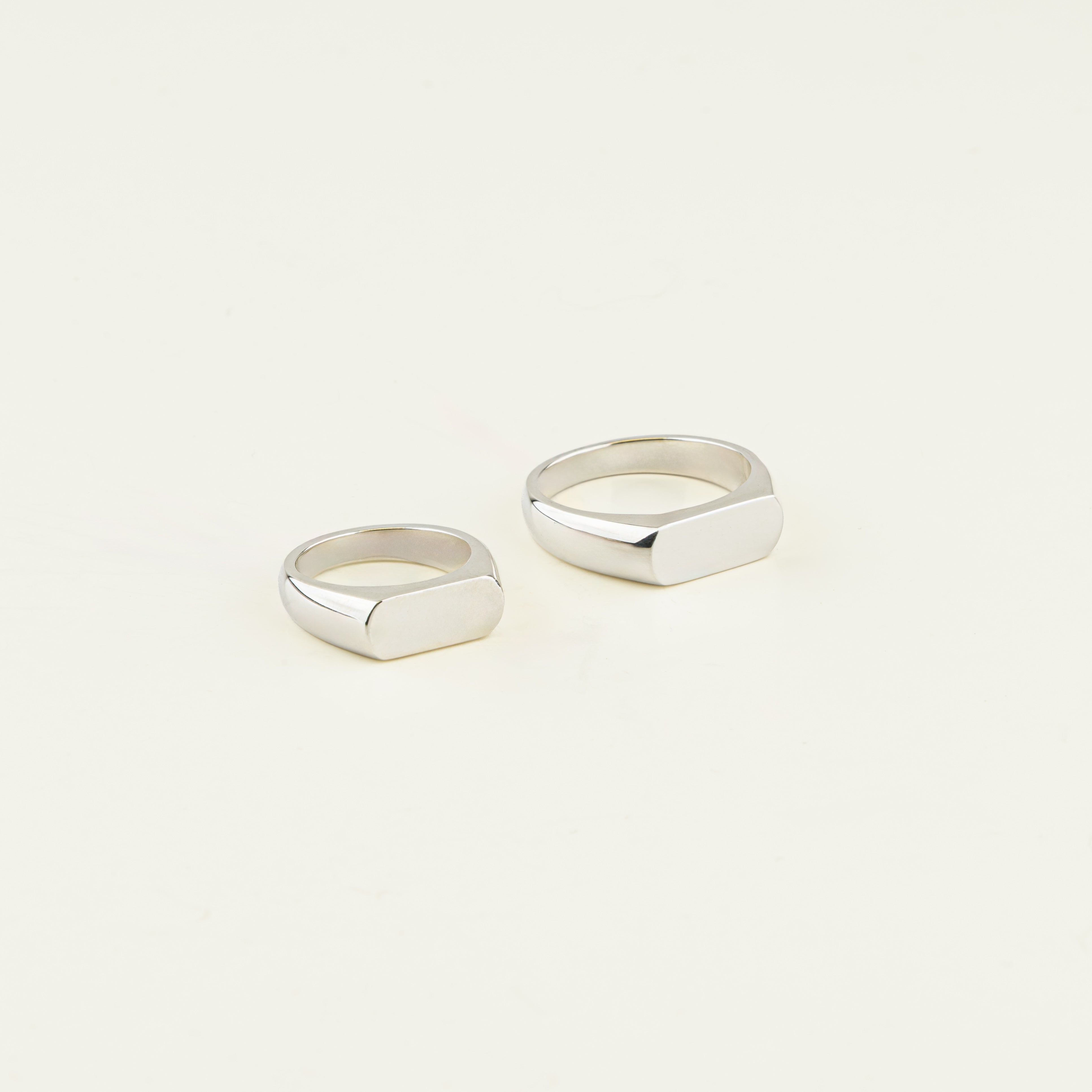 Chevalière N.02 Facetté or