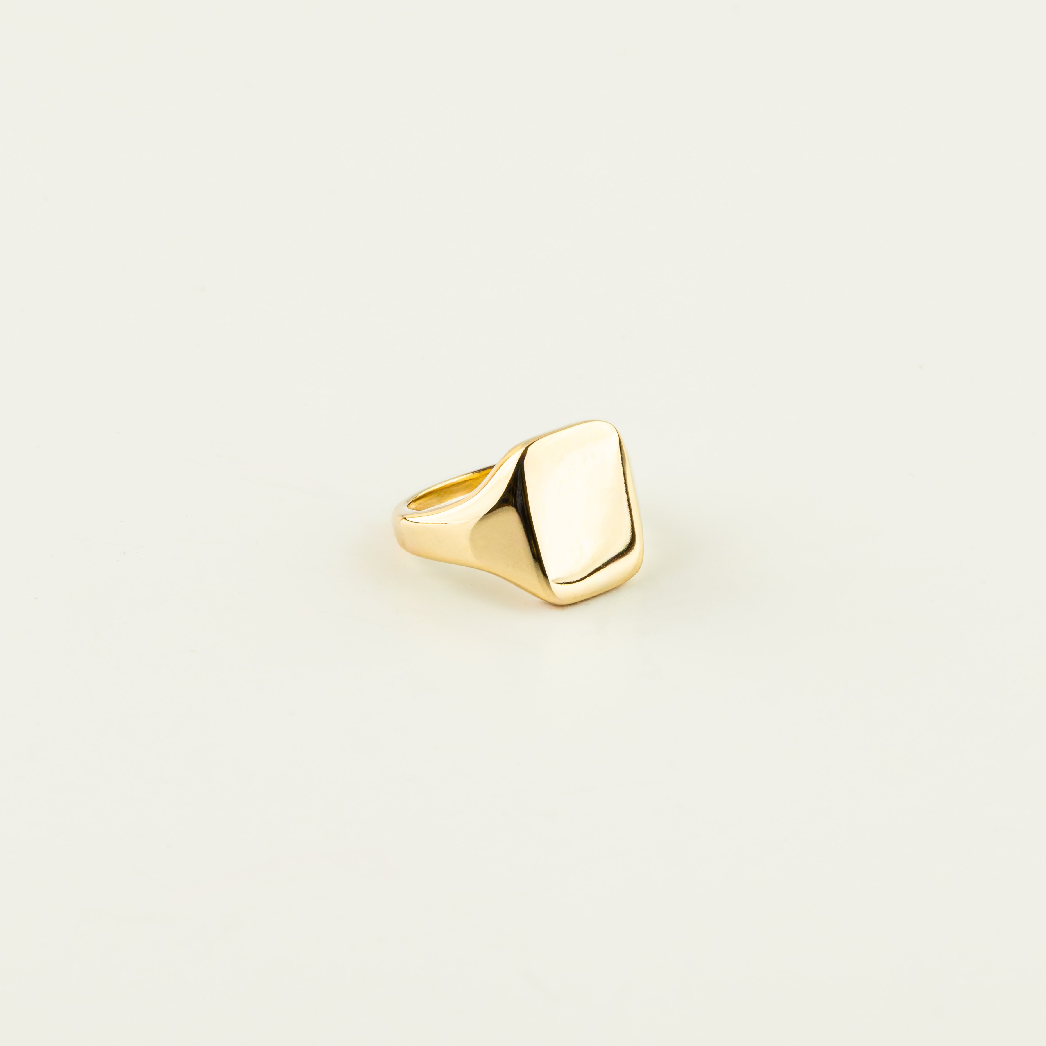 アクセサリー Mexican Jewelry Square Signet ring Gold Signet Ring N.04