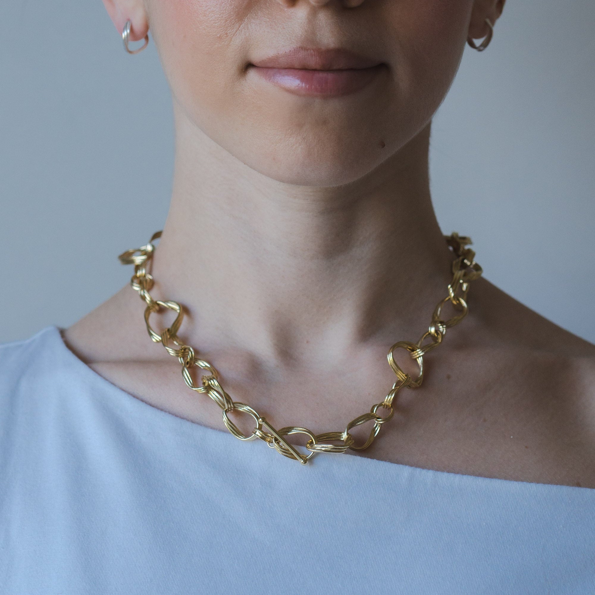 Collier Liaison or vermeil