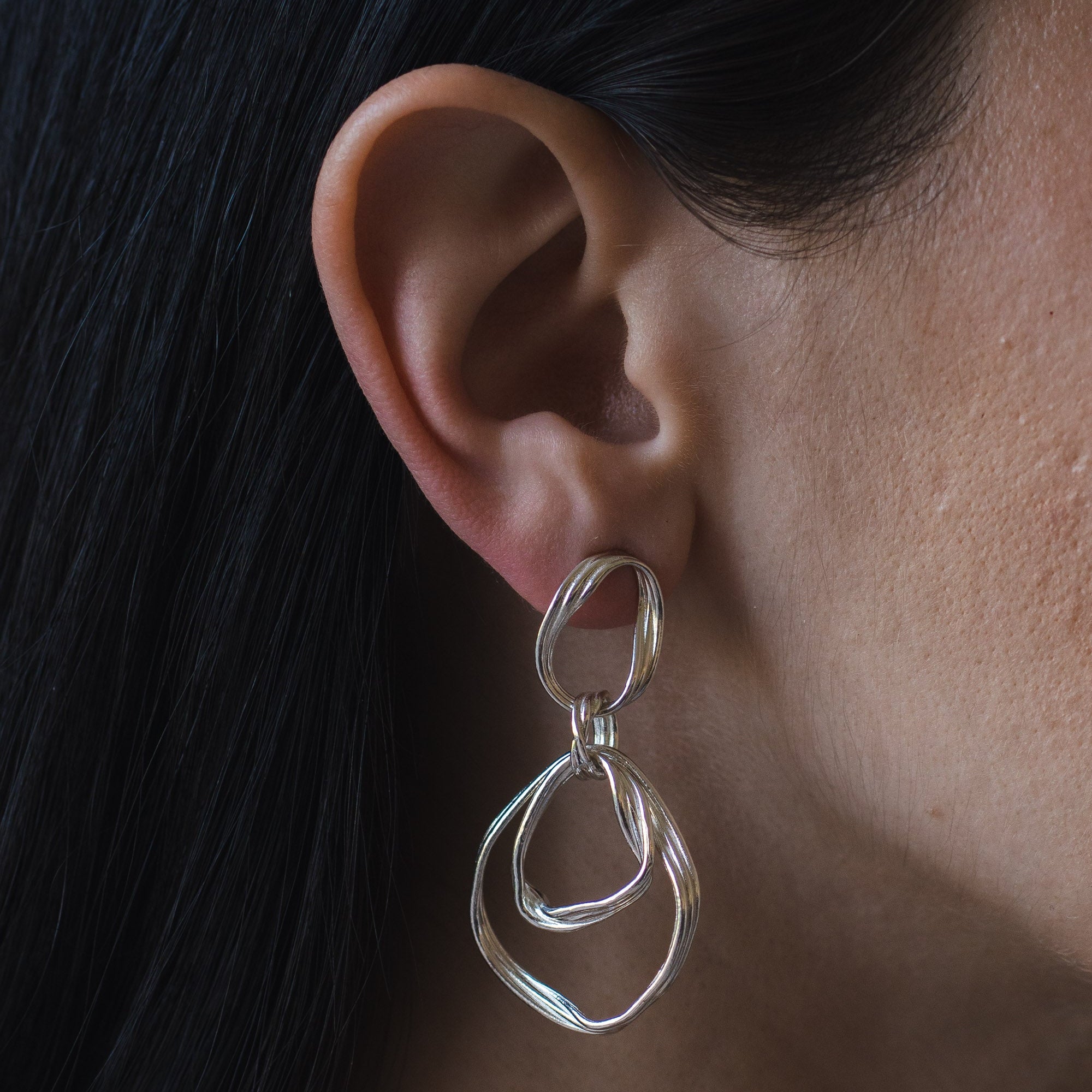 Large Spun Earrings