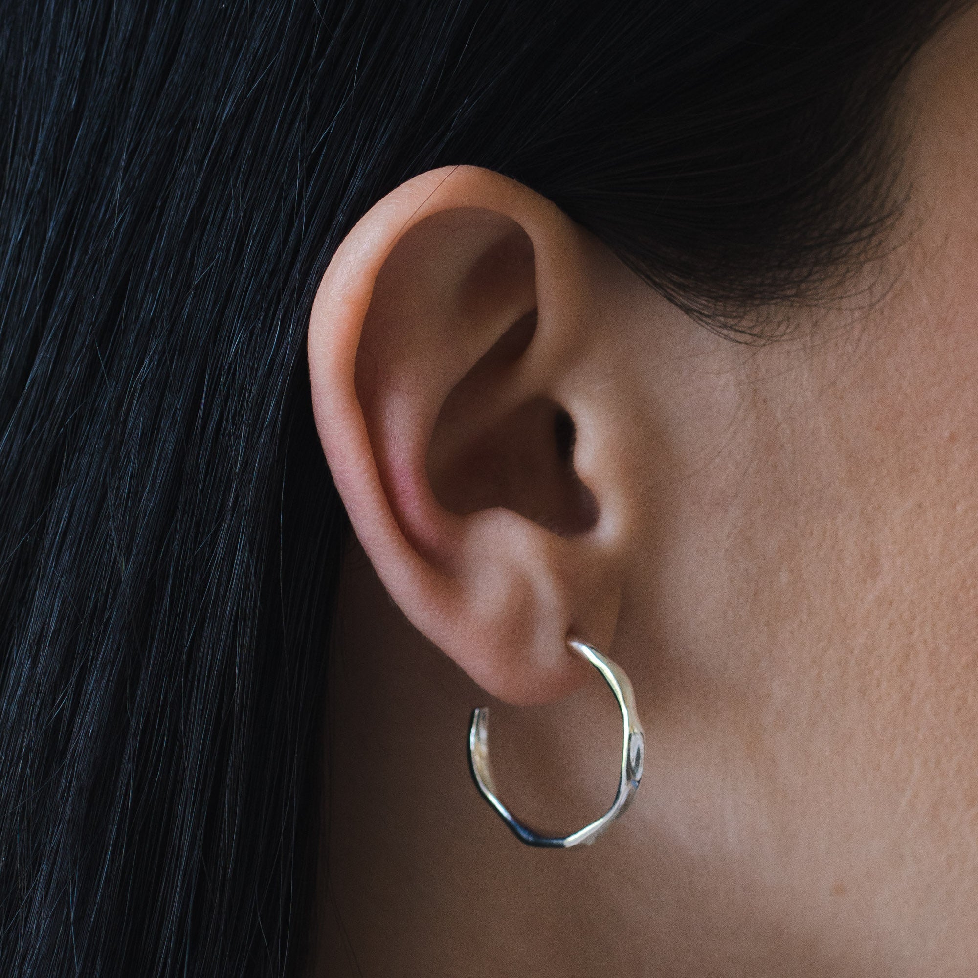 Large Sculpted Hoops