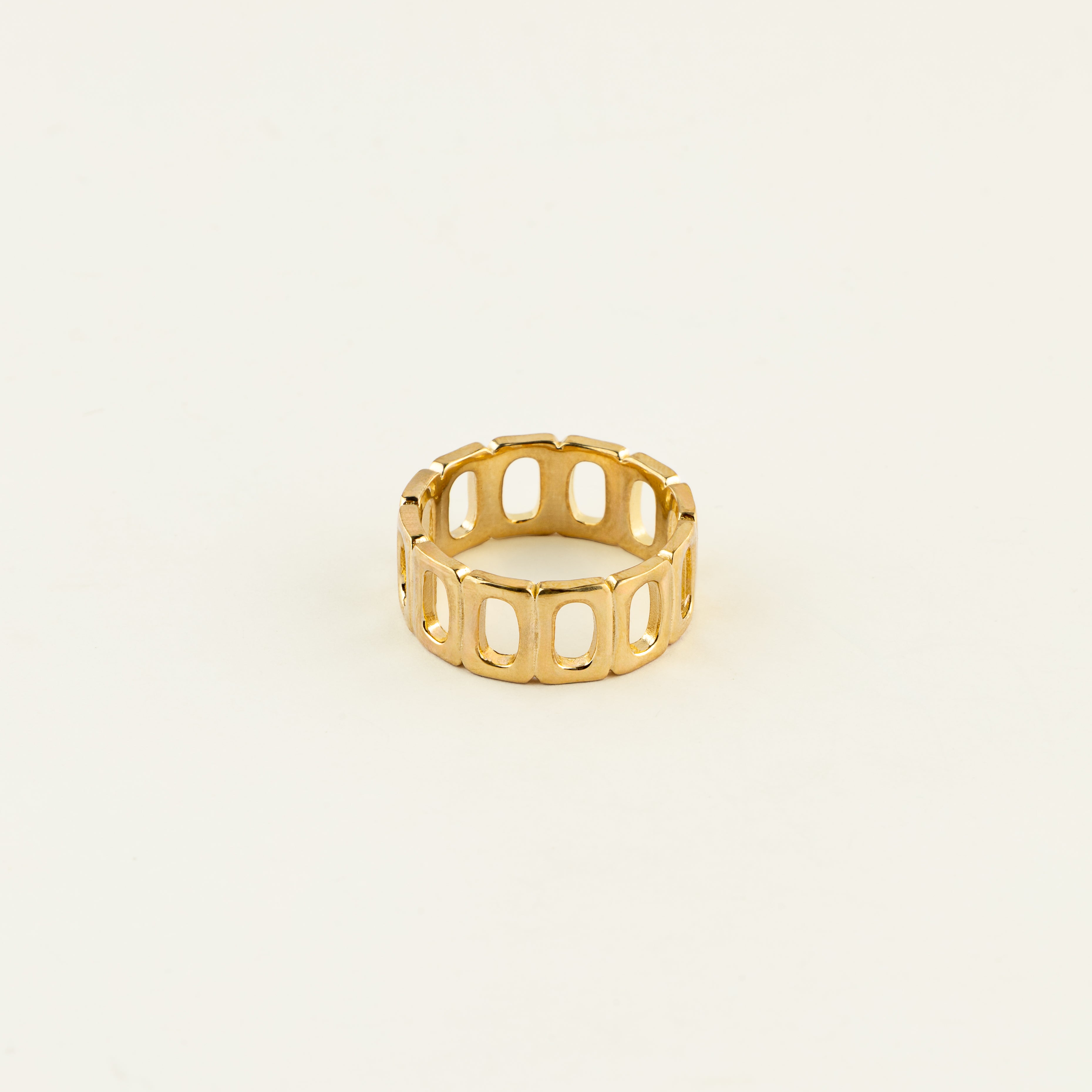 Anchored Eternity Gold Band