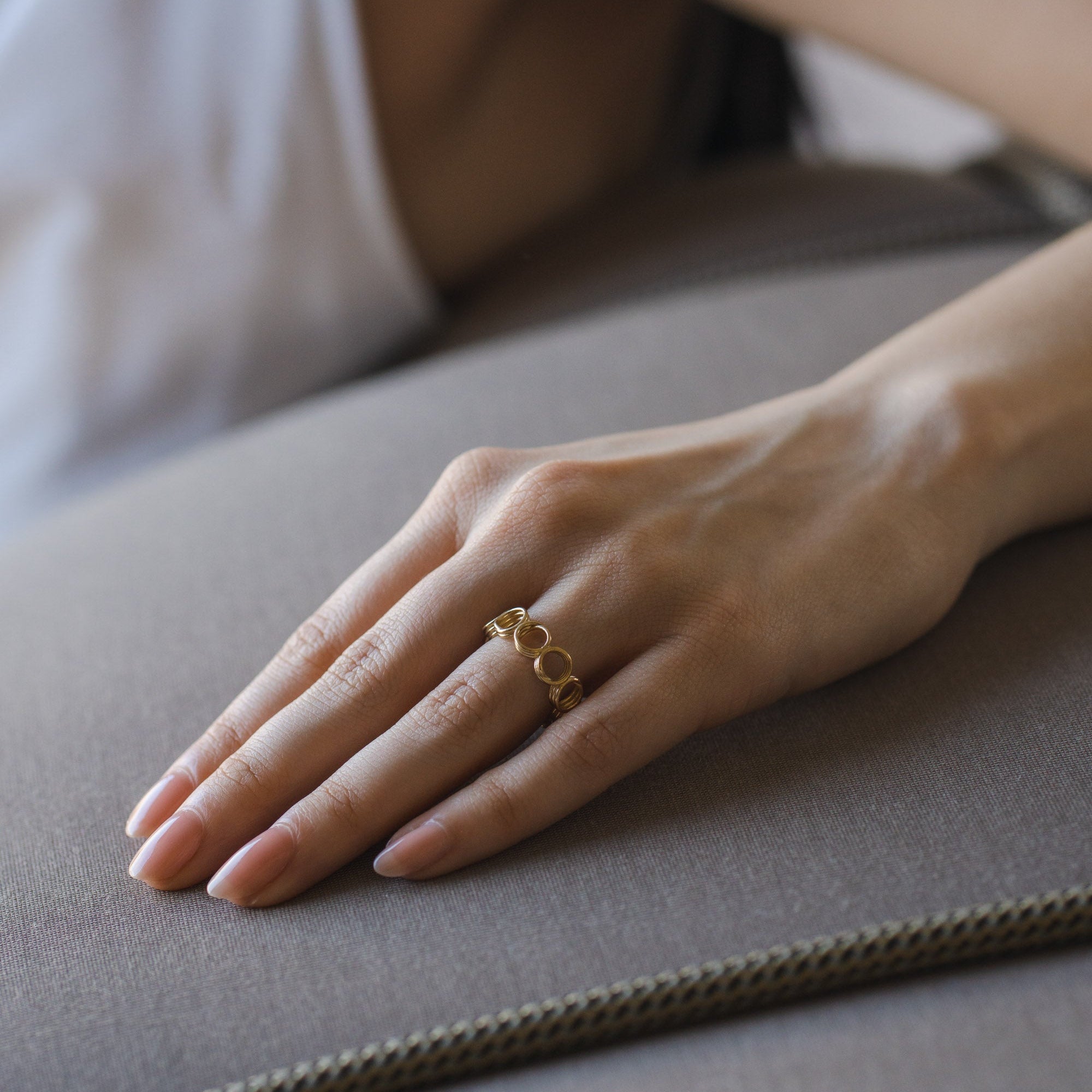 Spun Eternity Gold Band