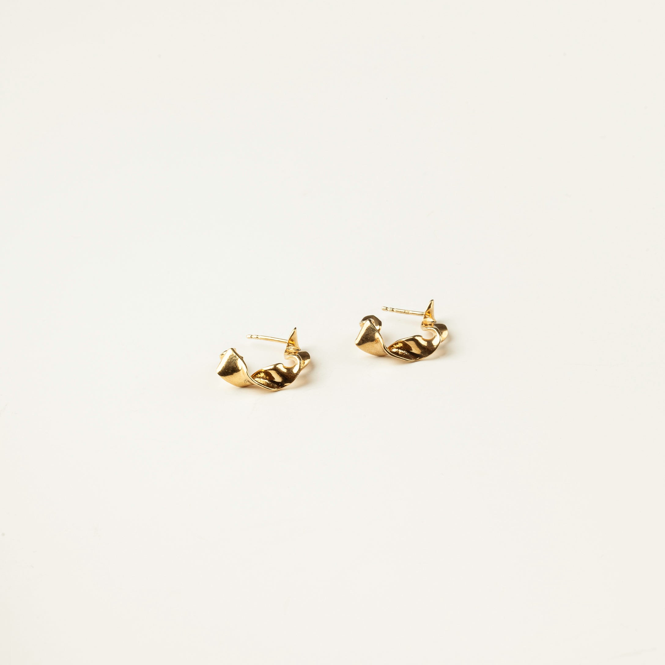 Moyens hoops Ruban or vermeil