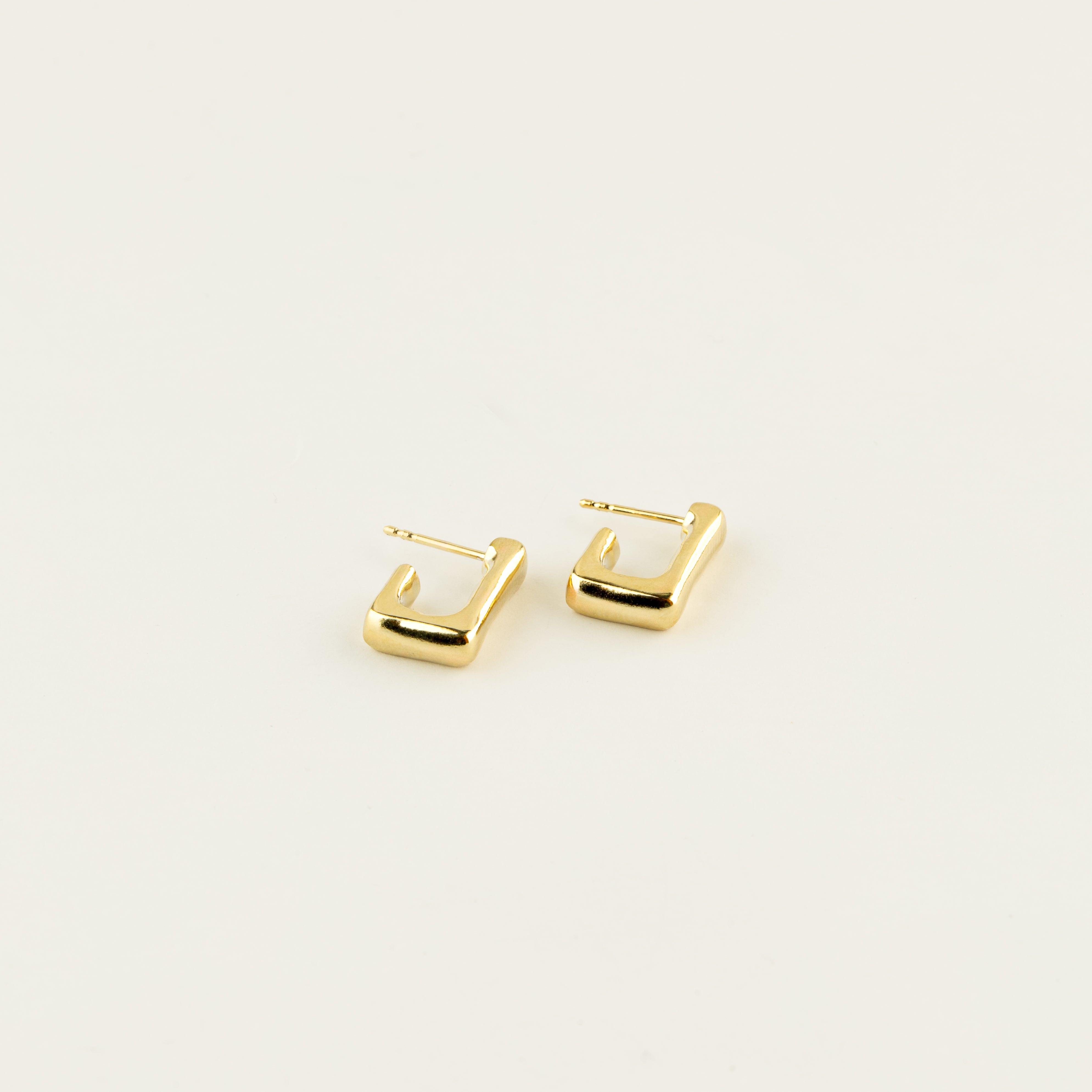 Medium Gold Vermeil Anchor Hoops