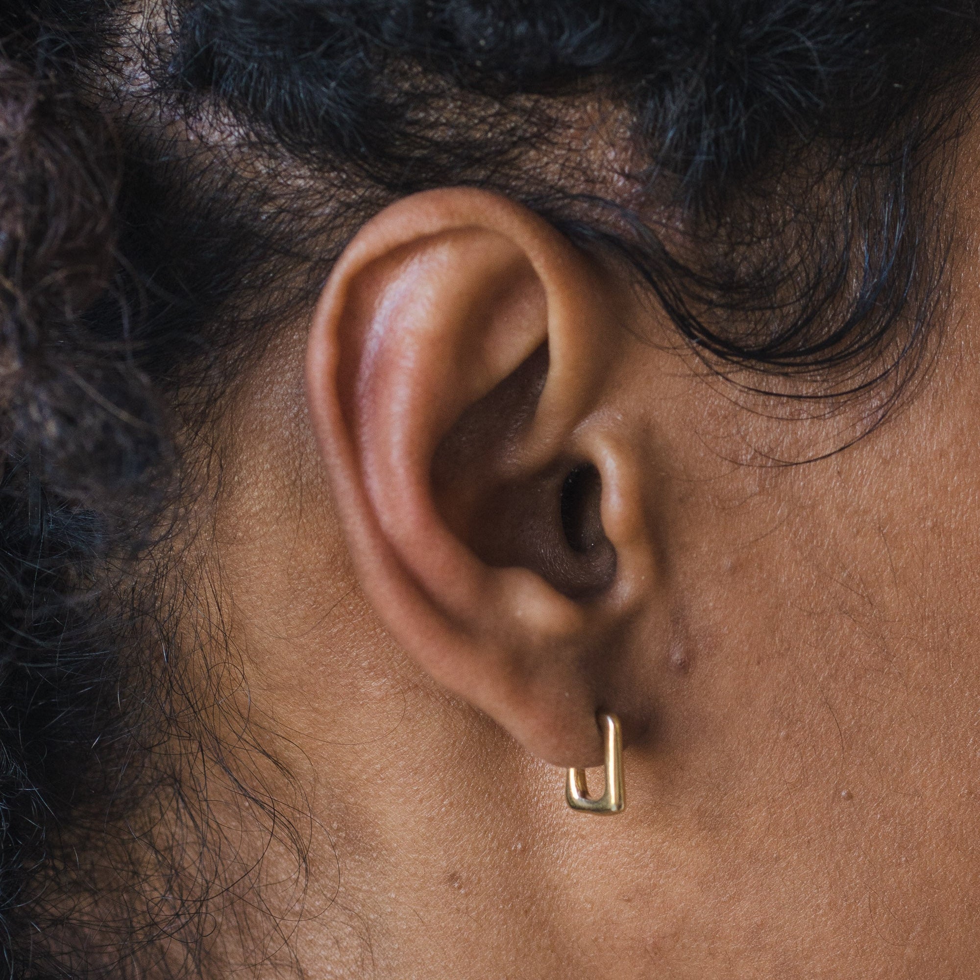 Petits hoops Ancré or vermeil
