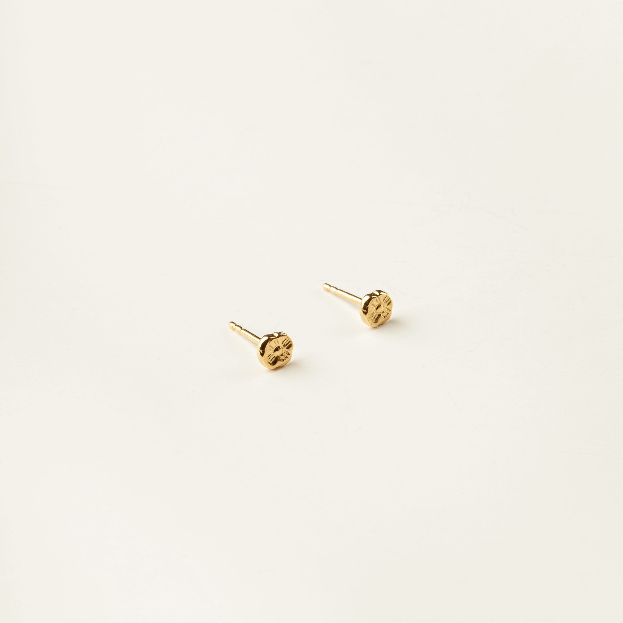Flower Gold Vermeil Studs