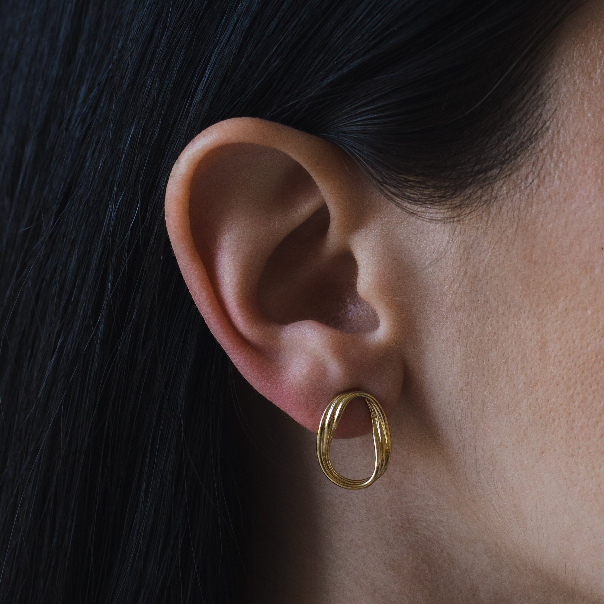 Gold Vermeil Spun Studs