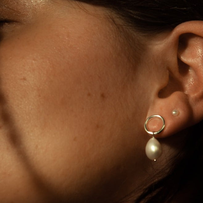Studs pendentifs perles