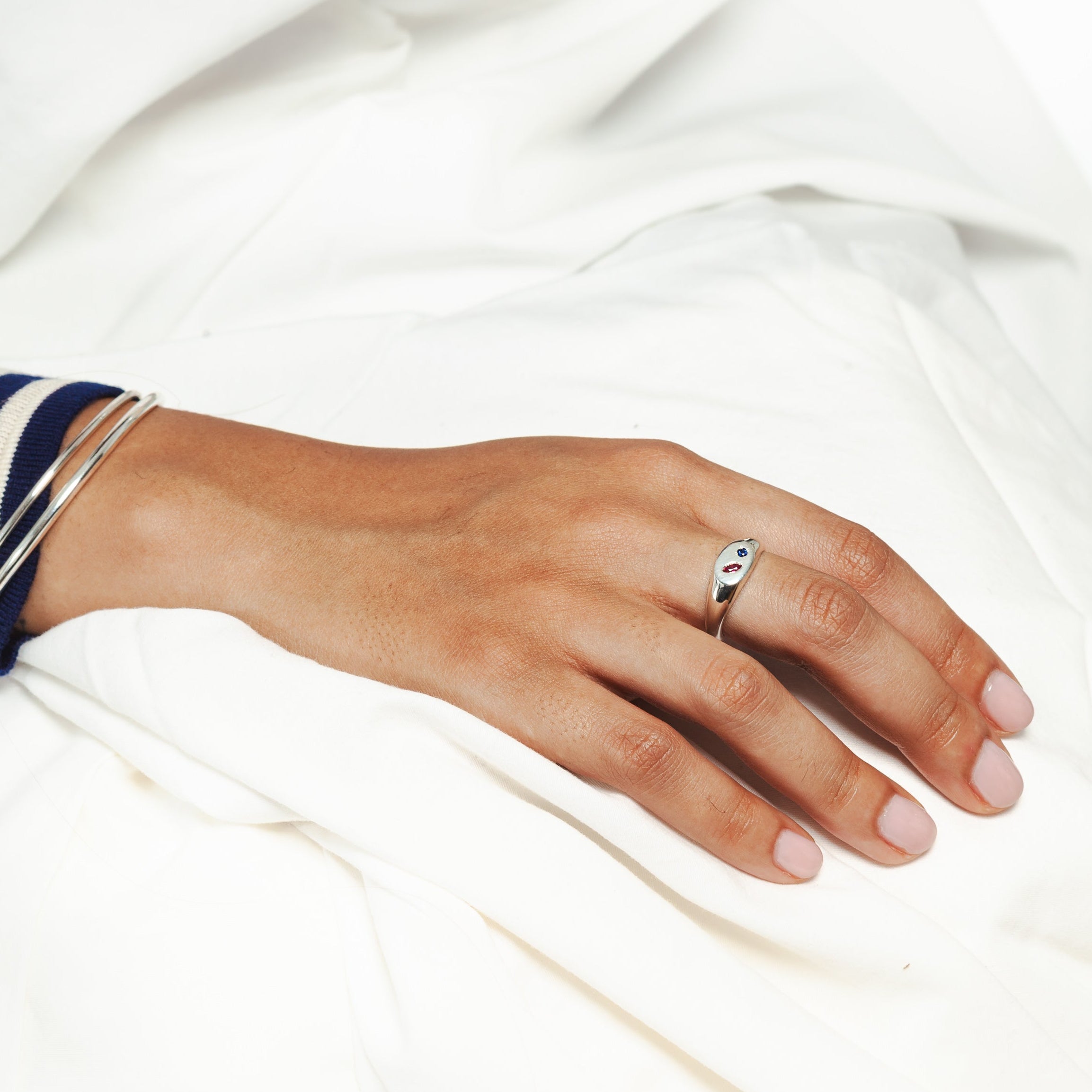 Faceted Singet Ring N.00