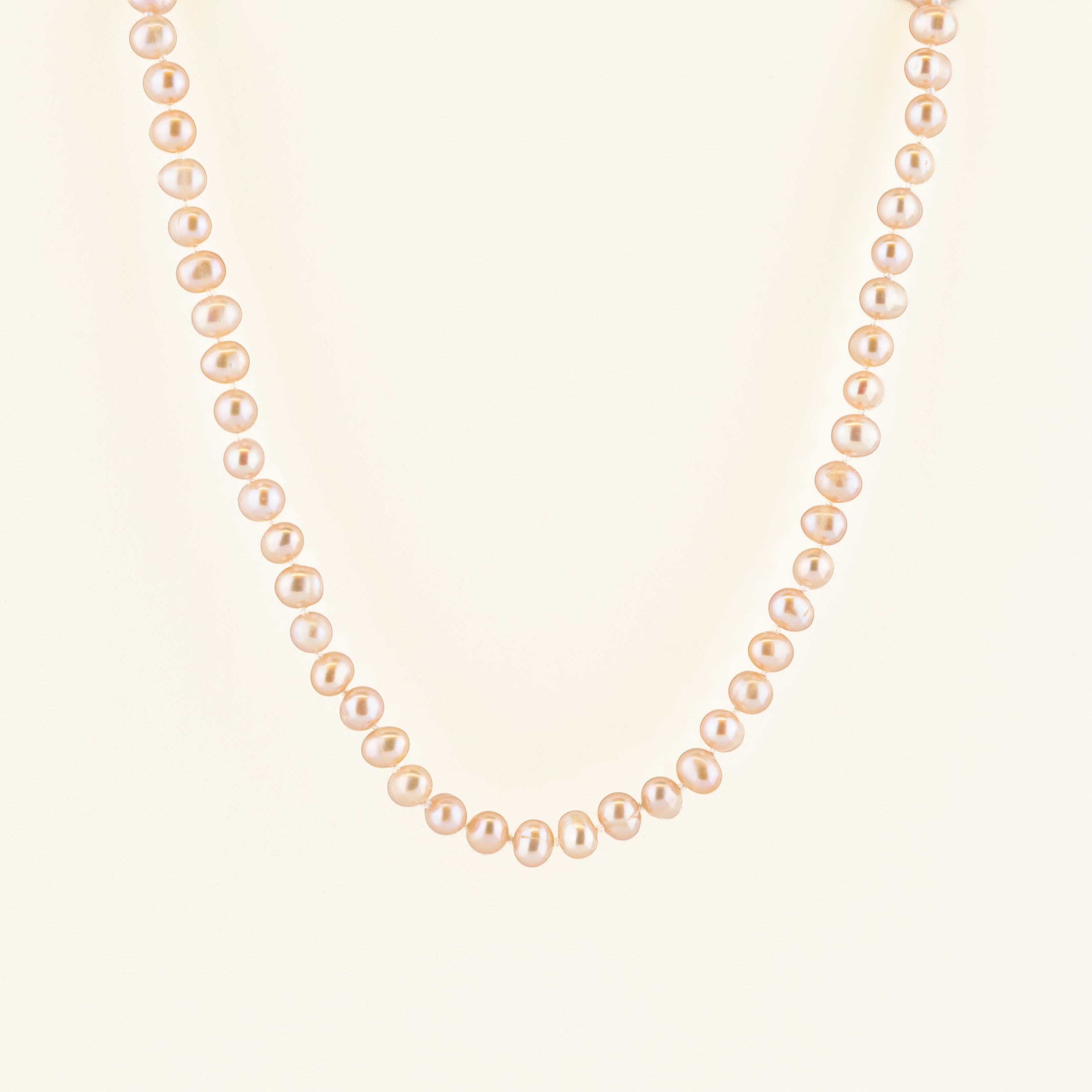 Small Pink Pearl Necklace