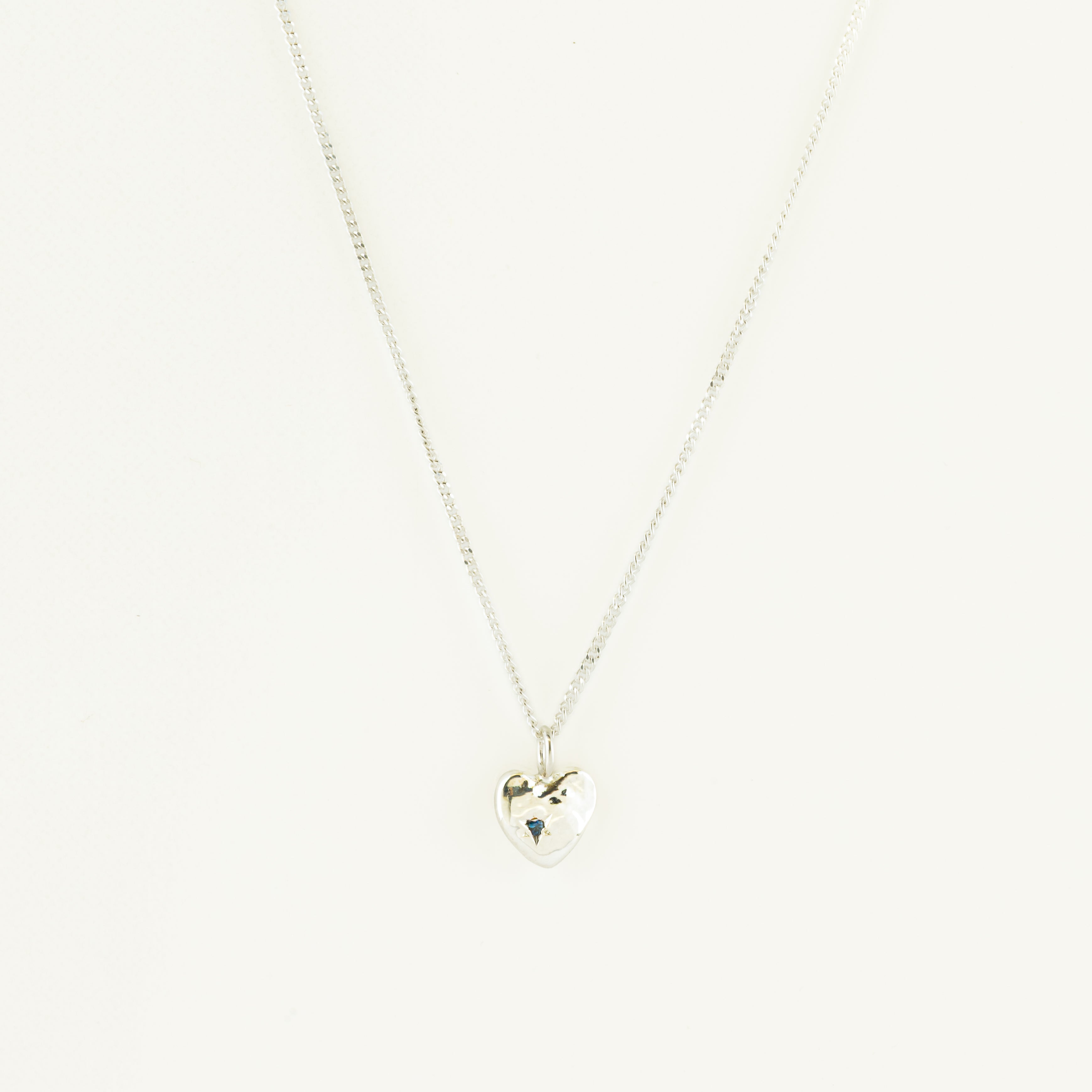Collier coeur pierre de naissance