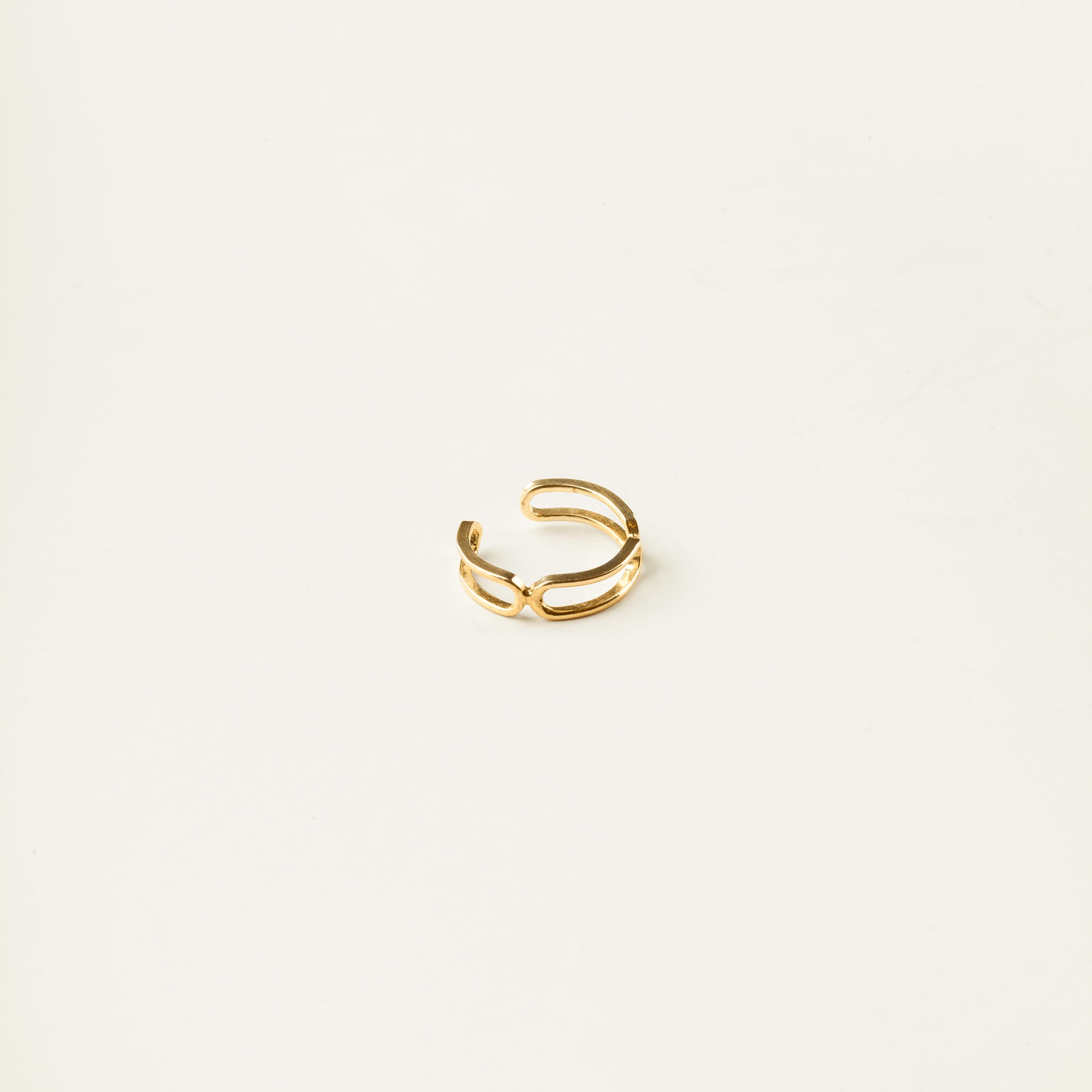 Paper Clip Gold Vermeil Ear Cuff