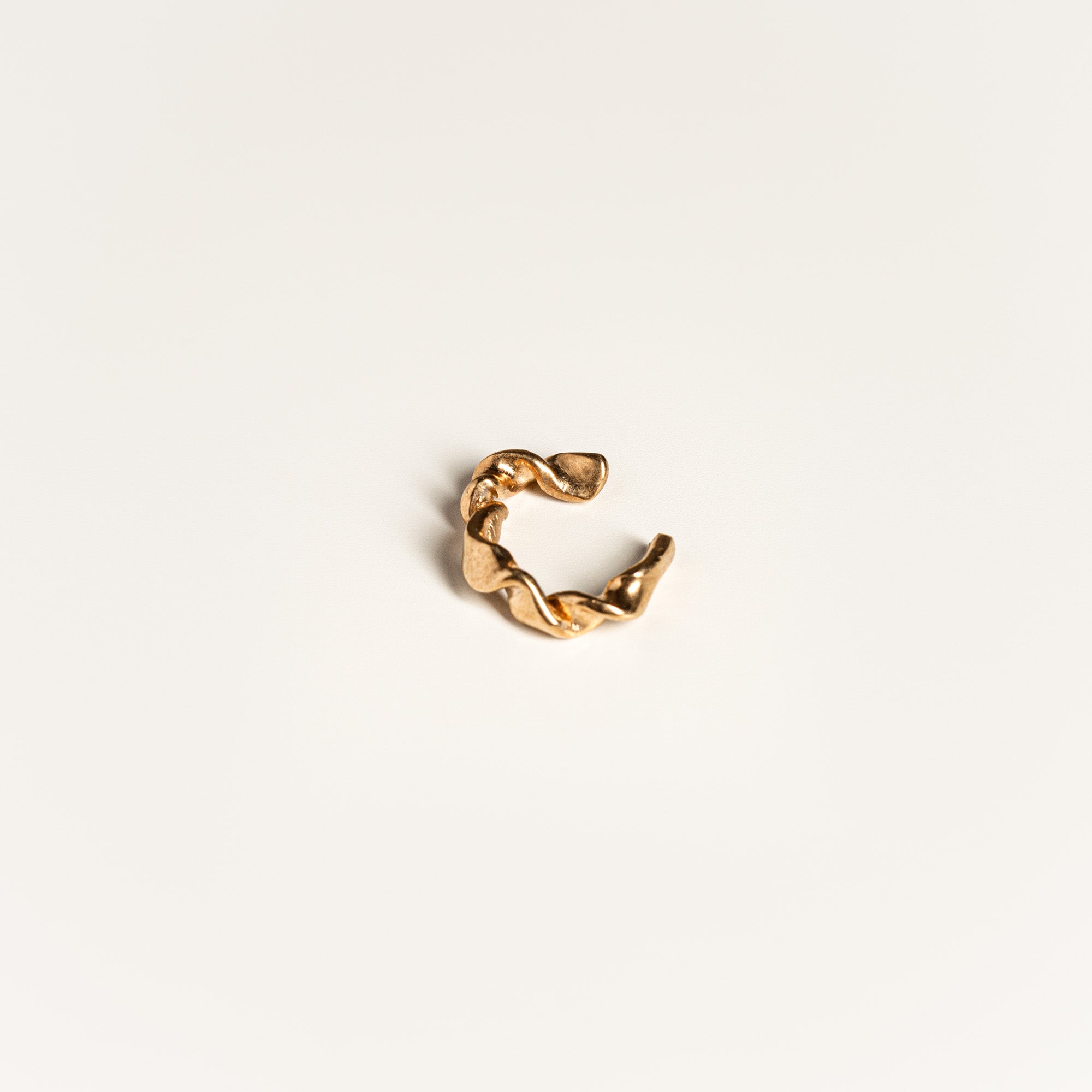 Ribbon Gold Vermeil Ear Cuff