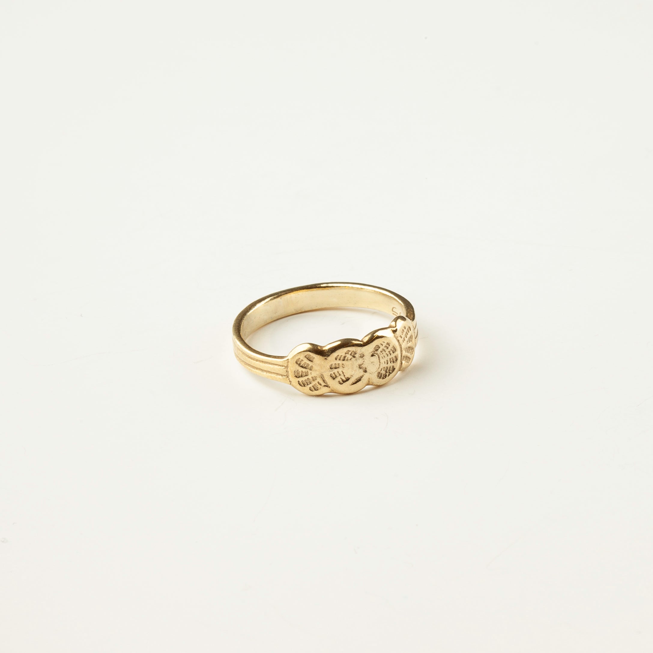 Bague Coquillage or