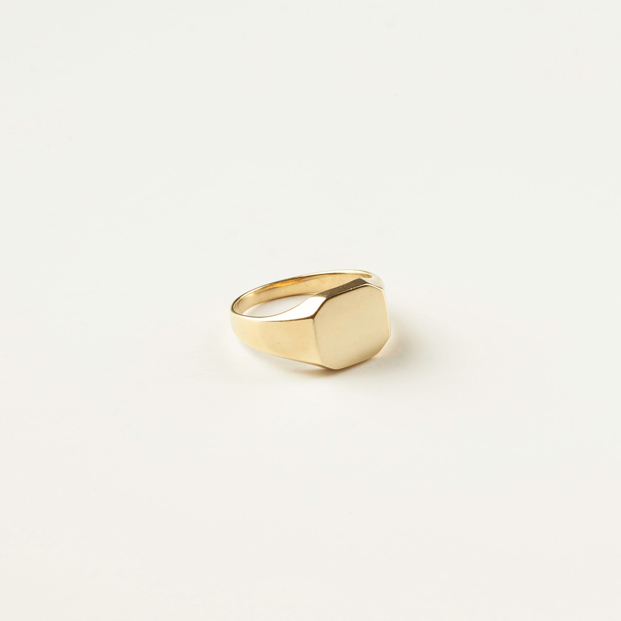 Octagonal Gold Ring