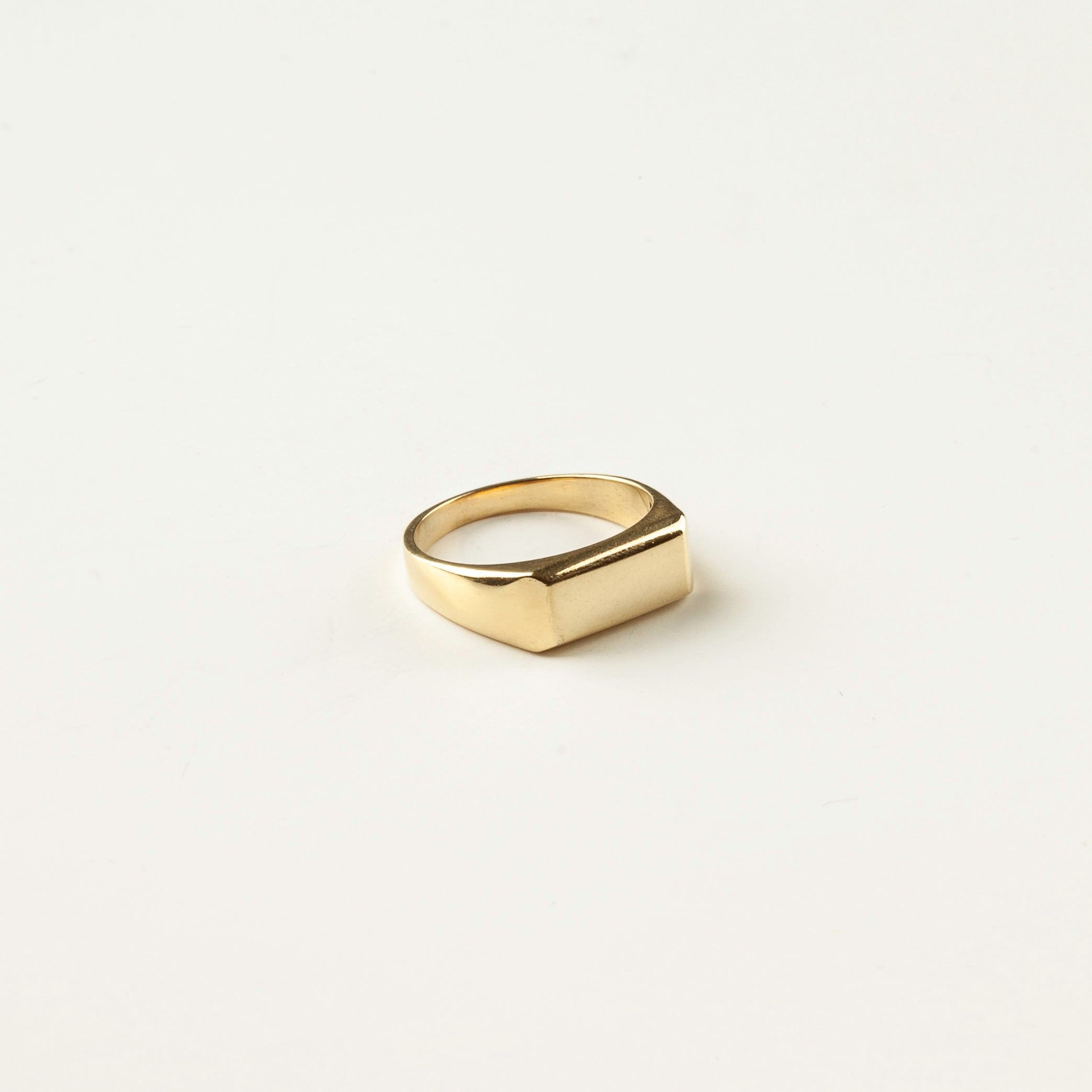 Rectangular Gold Ring