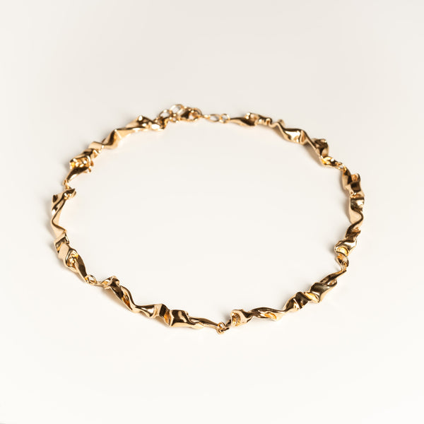 Draped Gold Vermeil Necklace