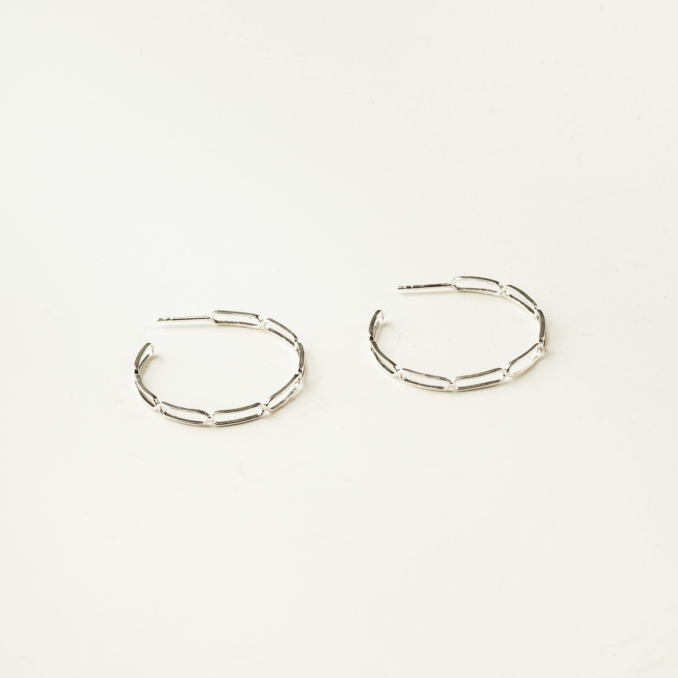 Large Paper Clip Hoops