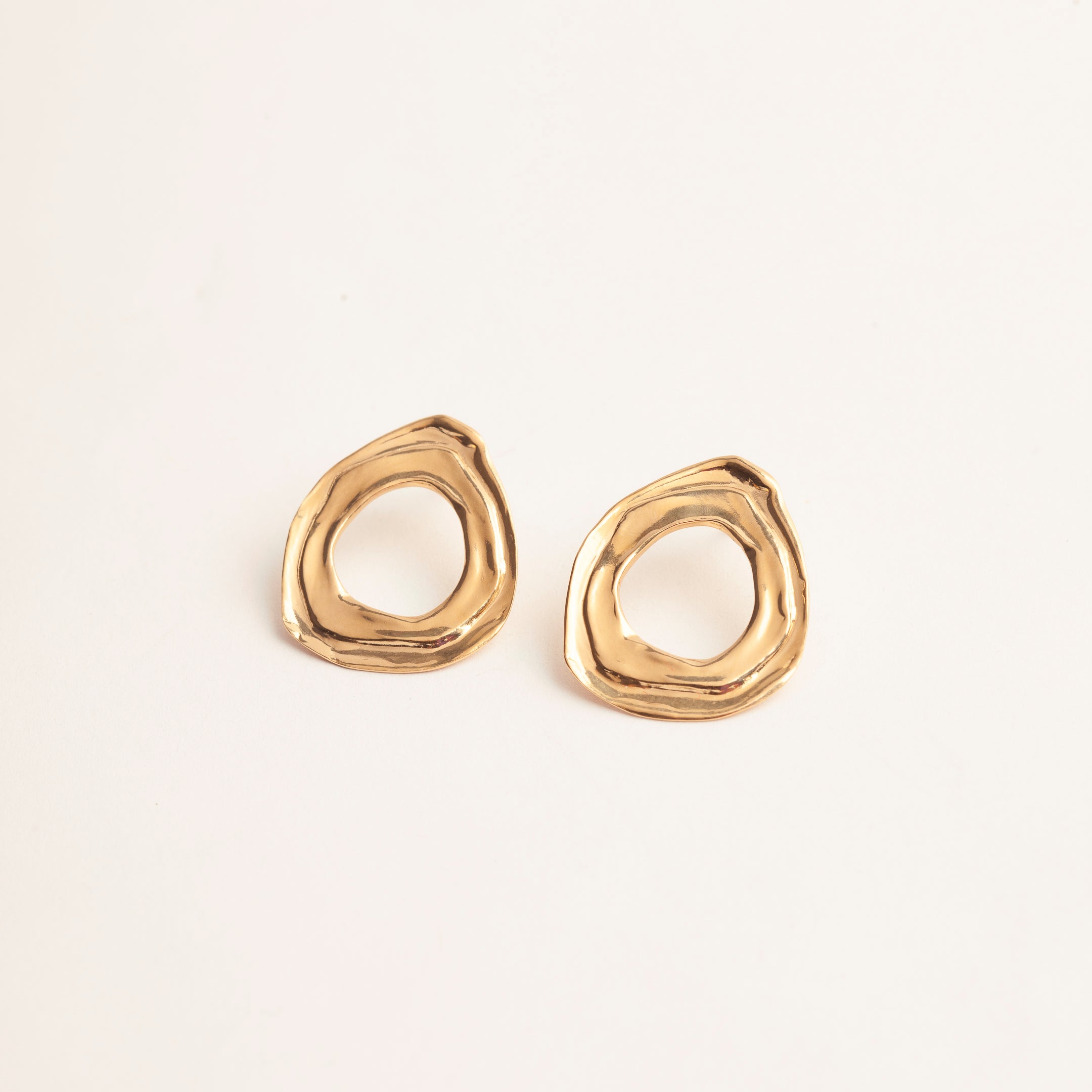 Boucles d'oreilles lave or vermeil