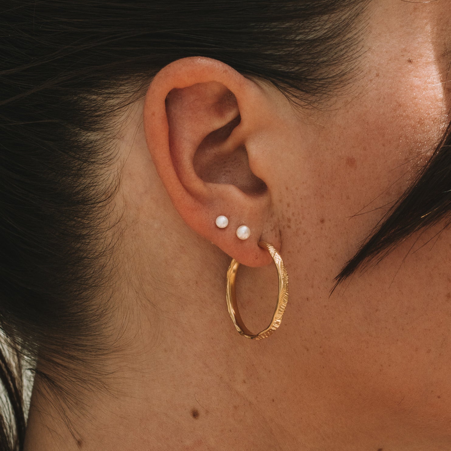 Reef Gold Vermeil Hoops