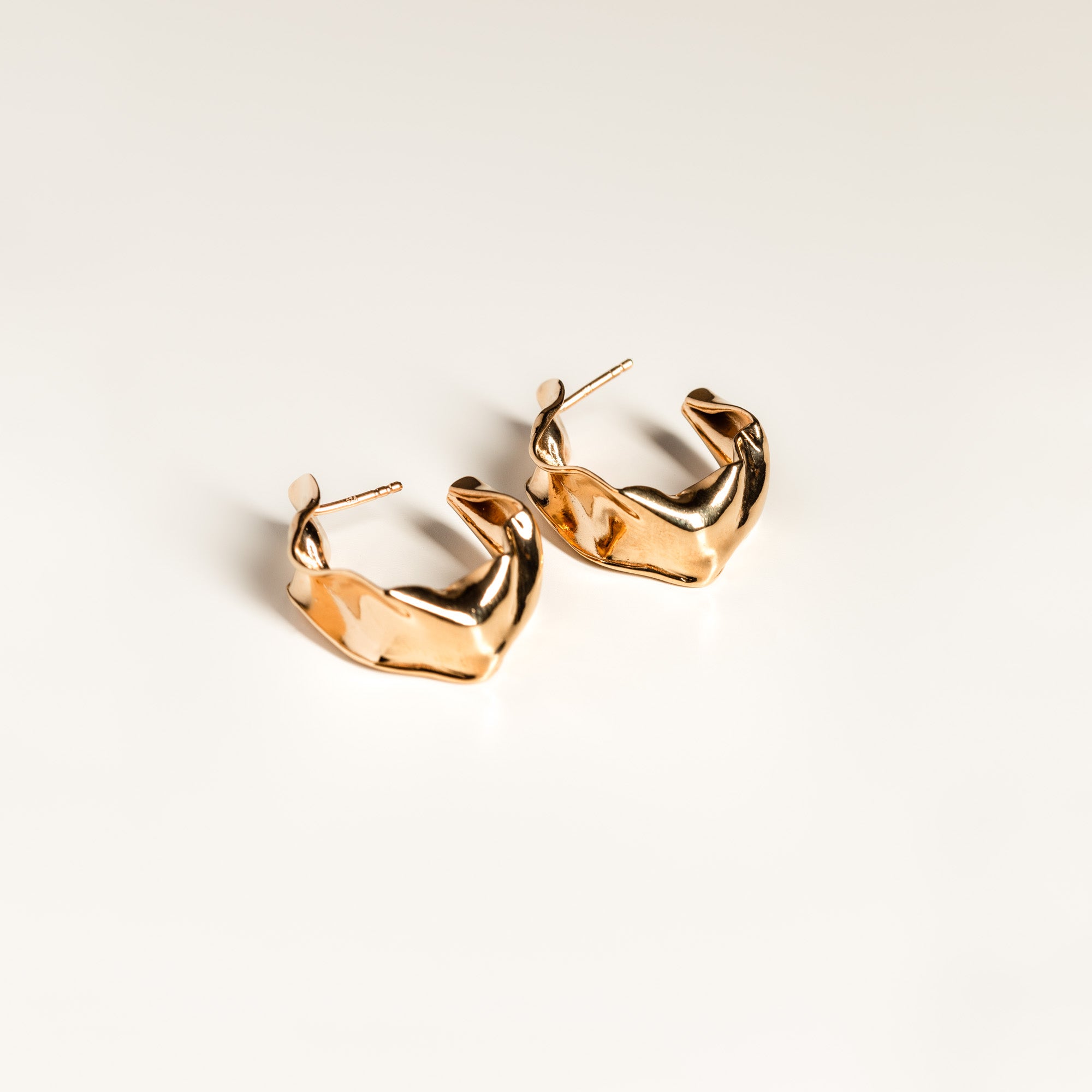 Medium Crisp Gold Vermeil Hoops