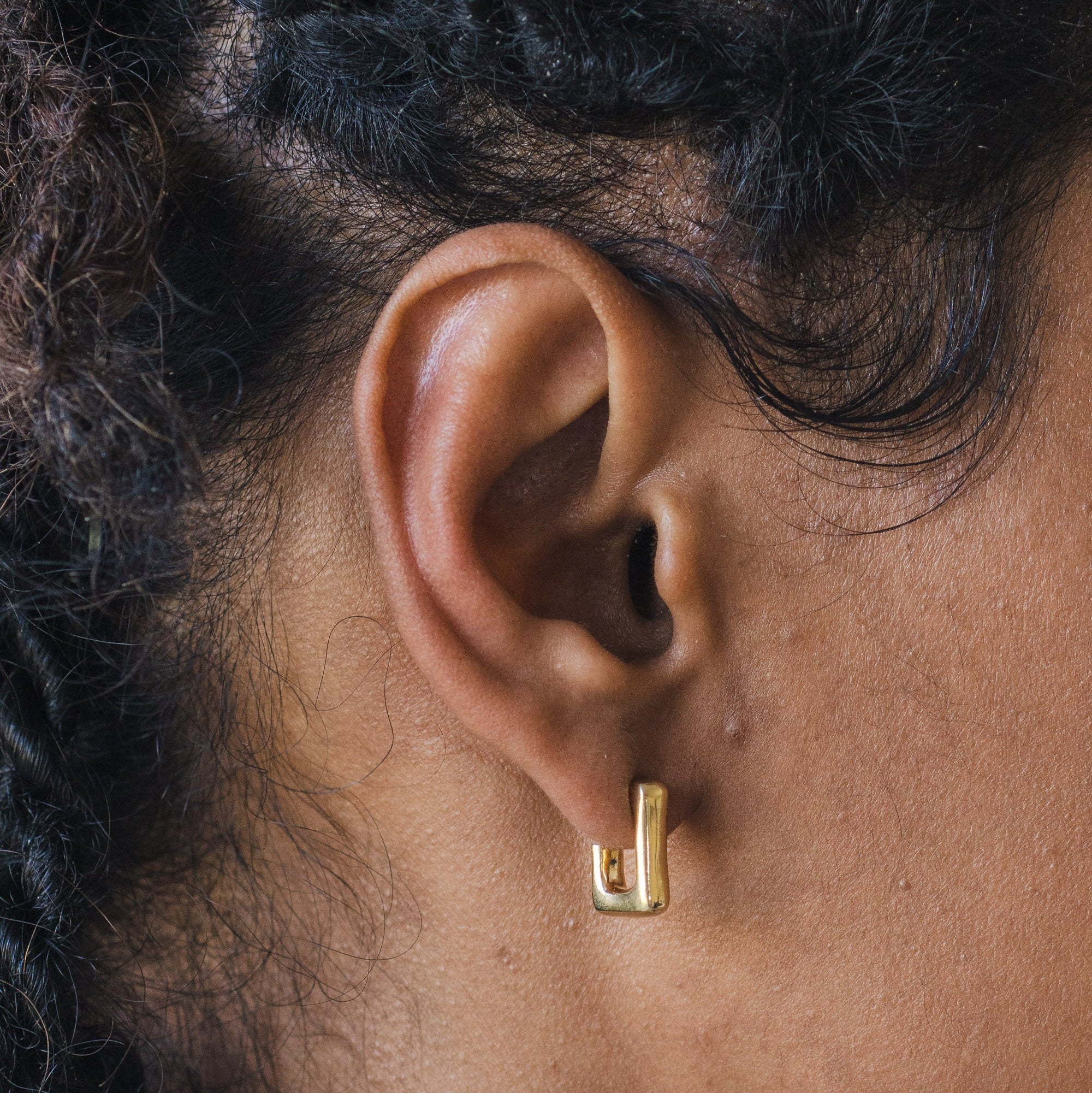 Moyens hoops Ancré or vermeil