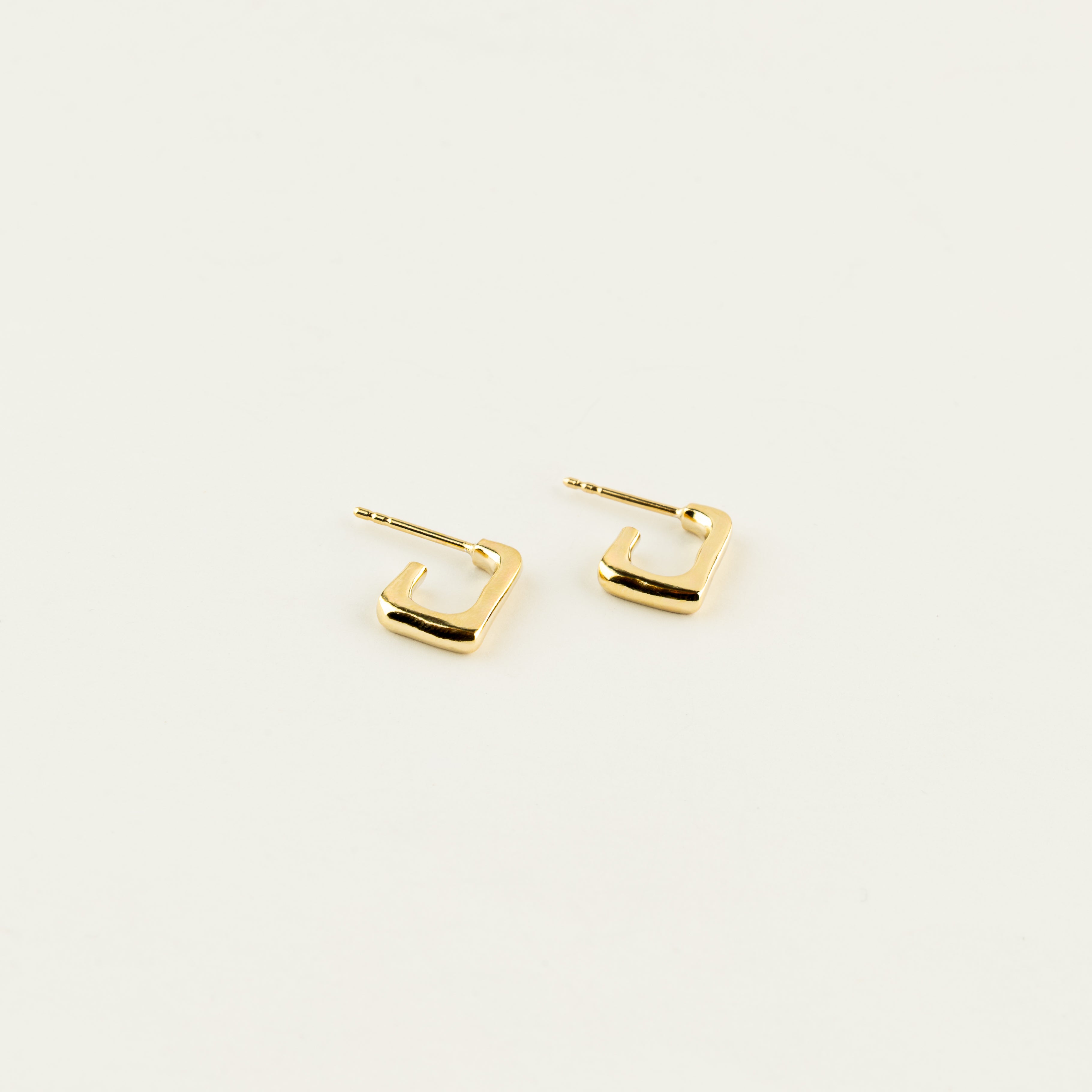 Small Gold Vermeil Anchor Hoops