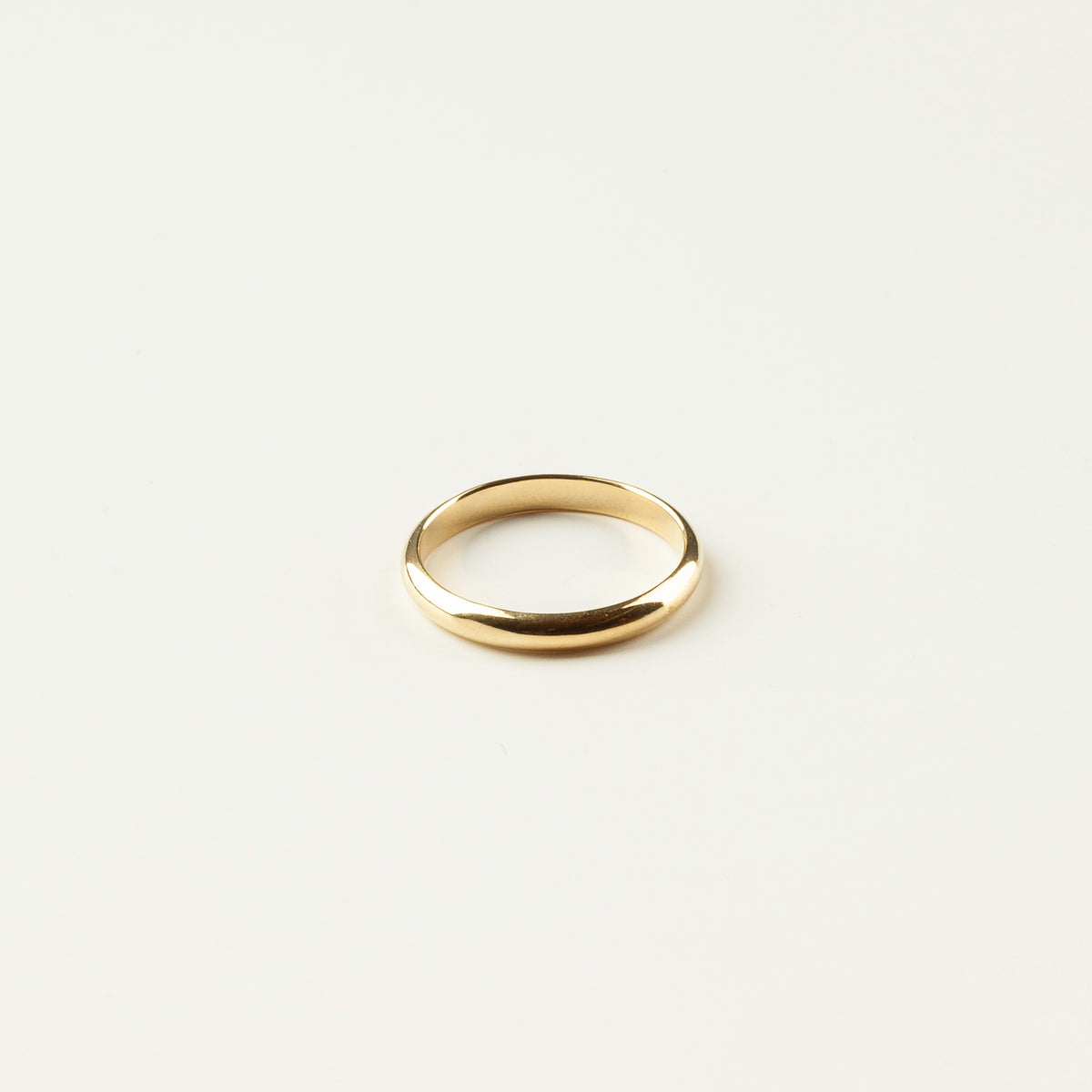 Small Half Round Gold Ring