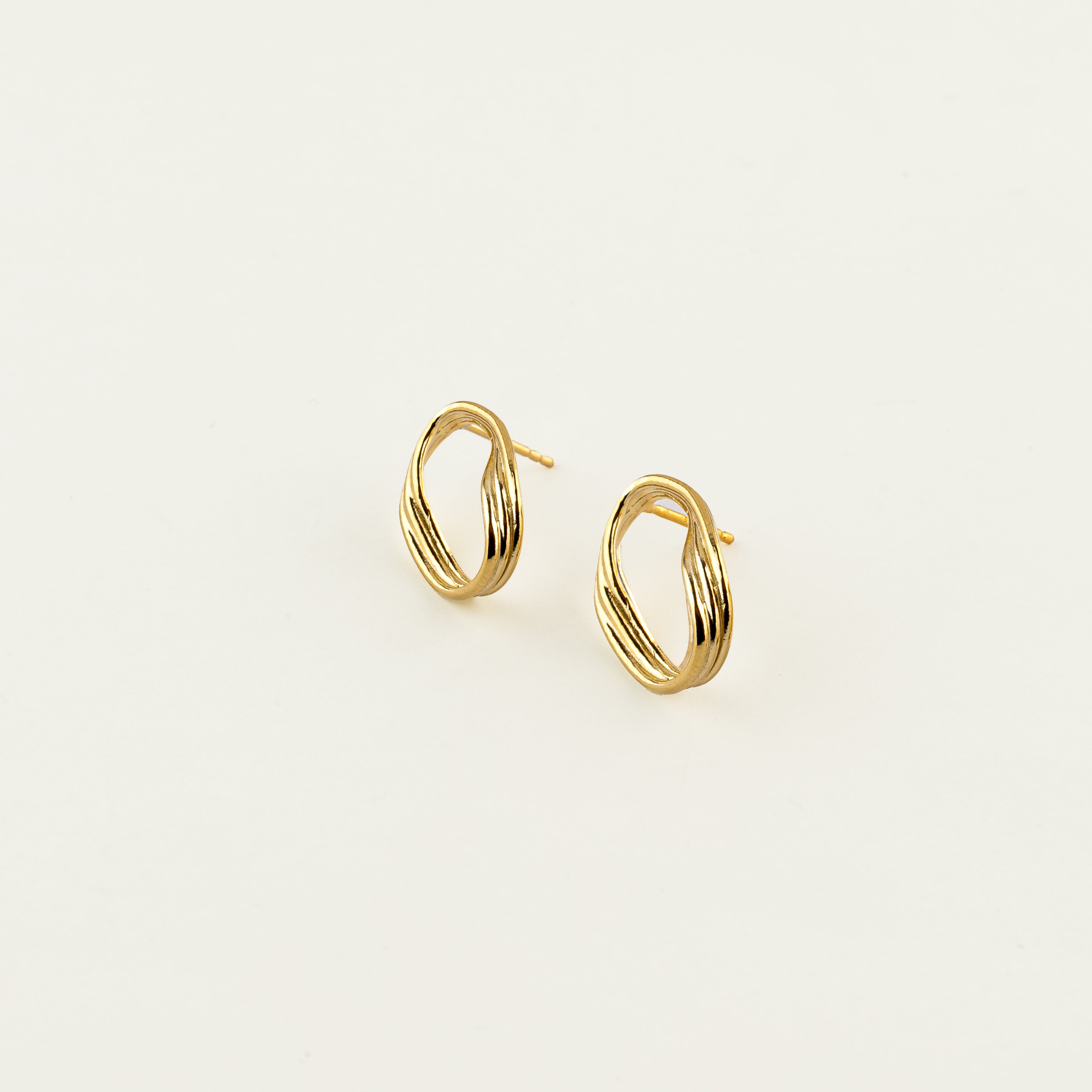 Gold Vermeil Spun Studs