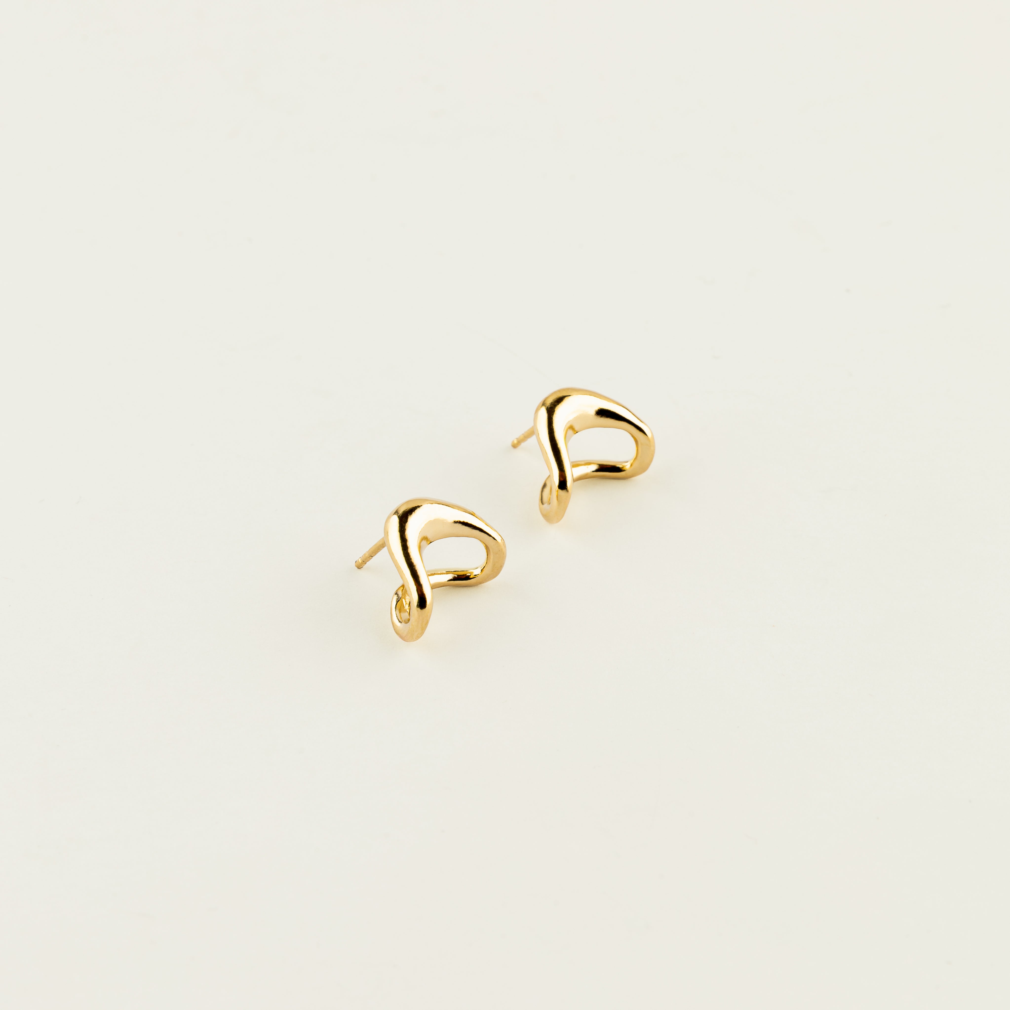 Gold Vermeil Tandem Studs