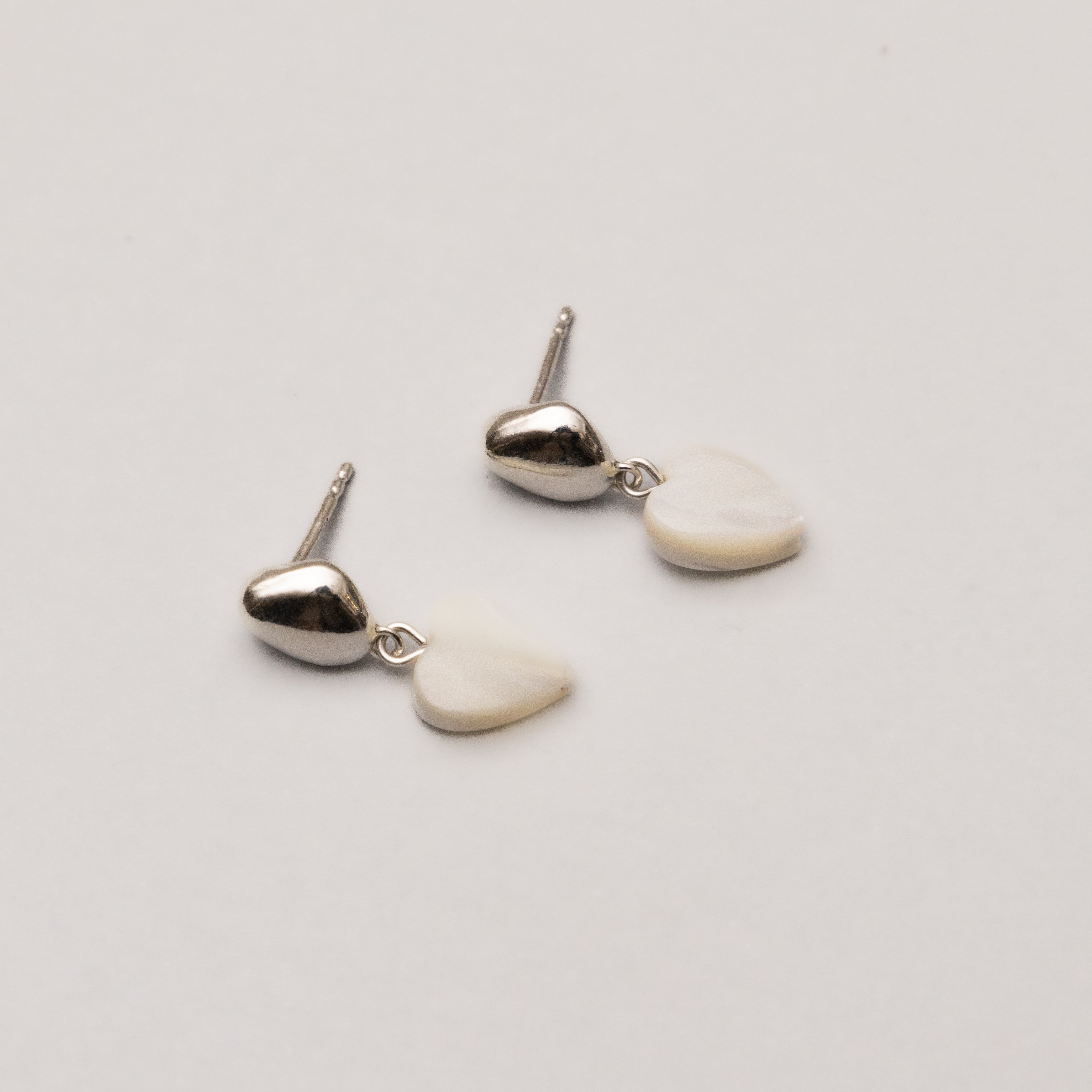 Pearly Heart studs