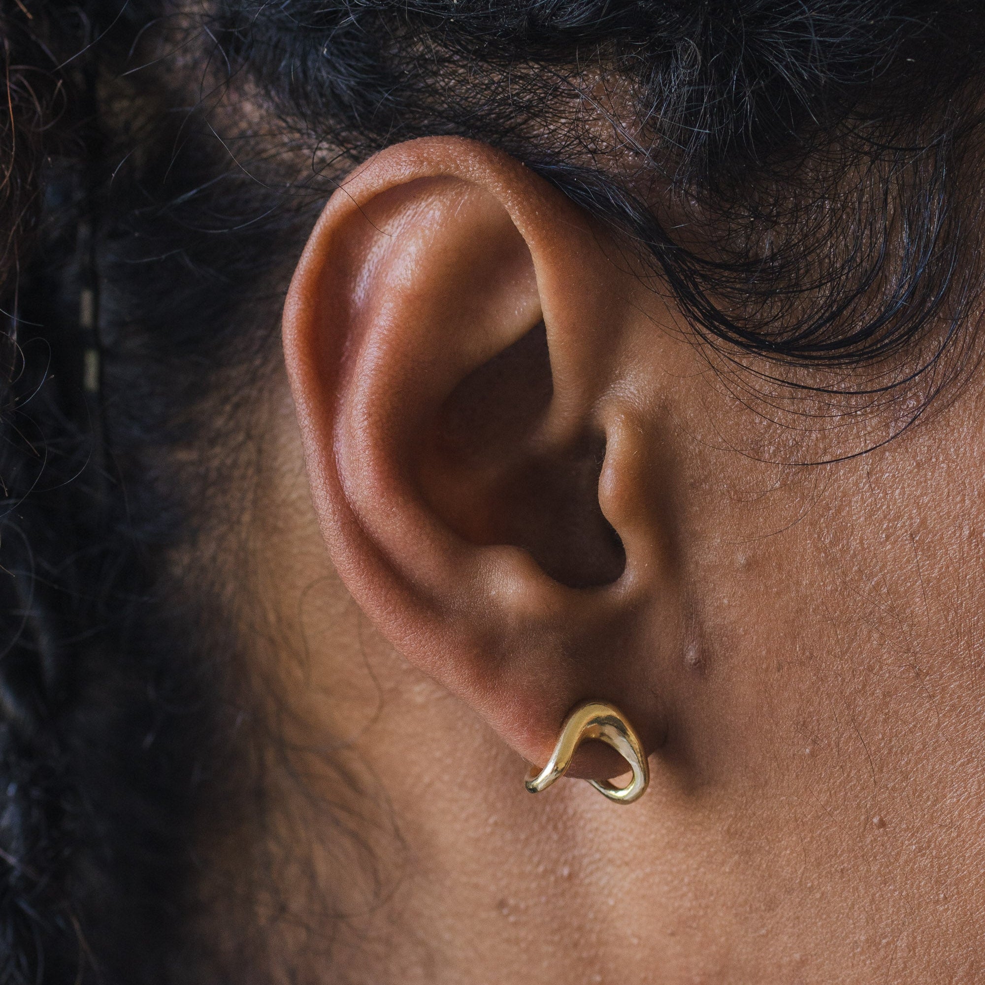Gold Vermeil Tandem Studs