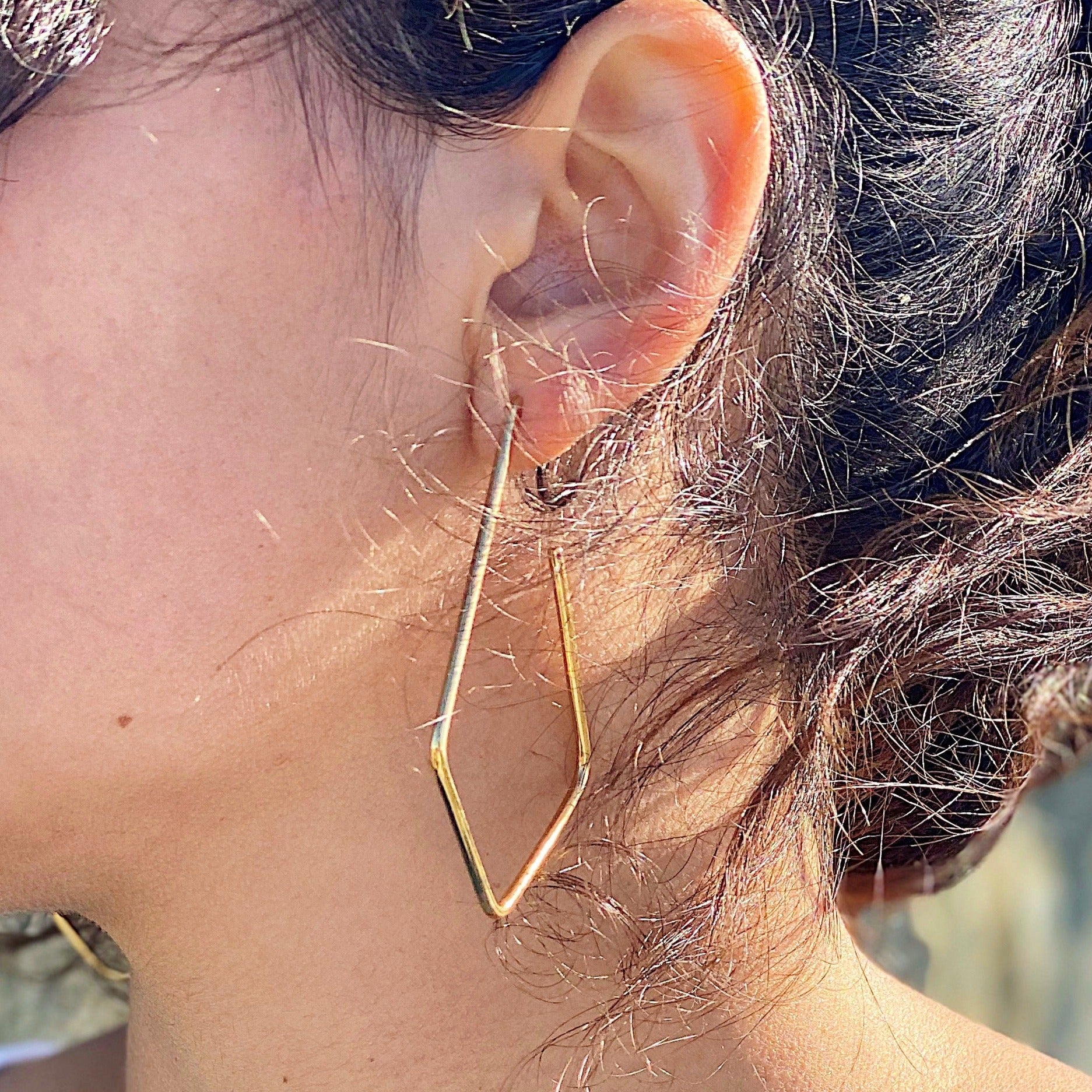 Diamond Gold Vermeil Hoops