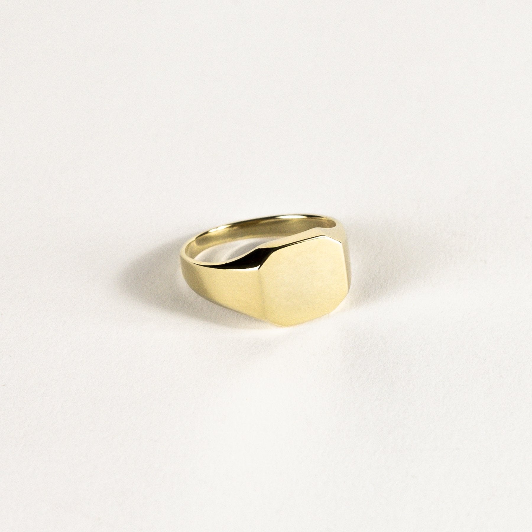 Octagonal Gold Ring