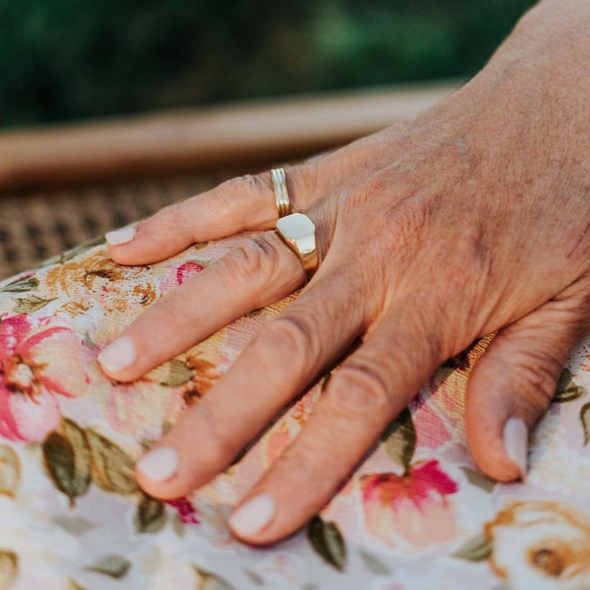 Octagonal Gold Ring