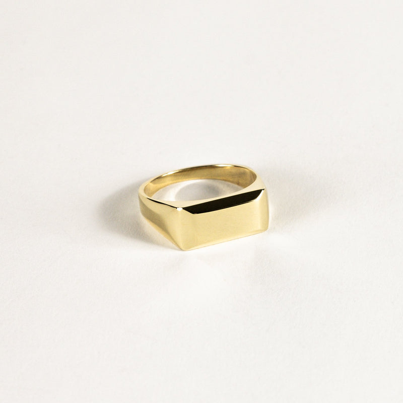 Rectangular Gold Ring