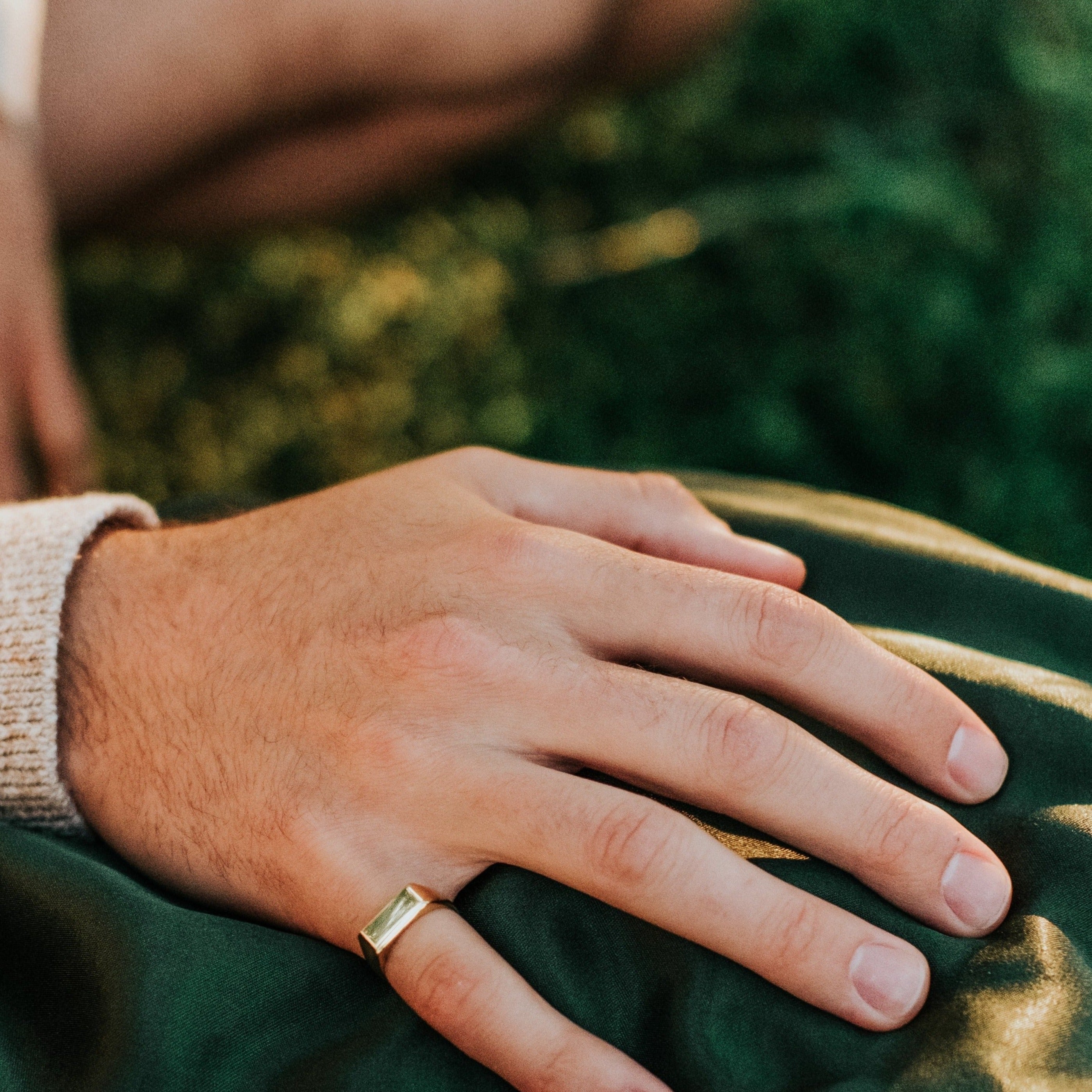 Rectangular Gold Ring