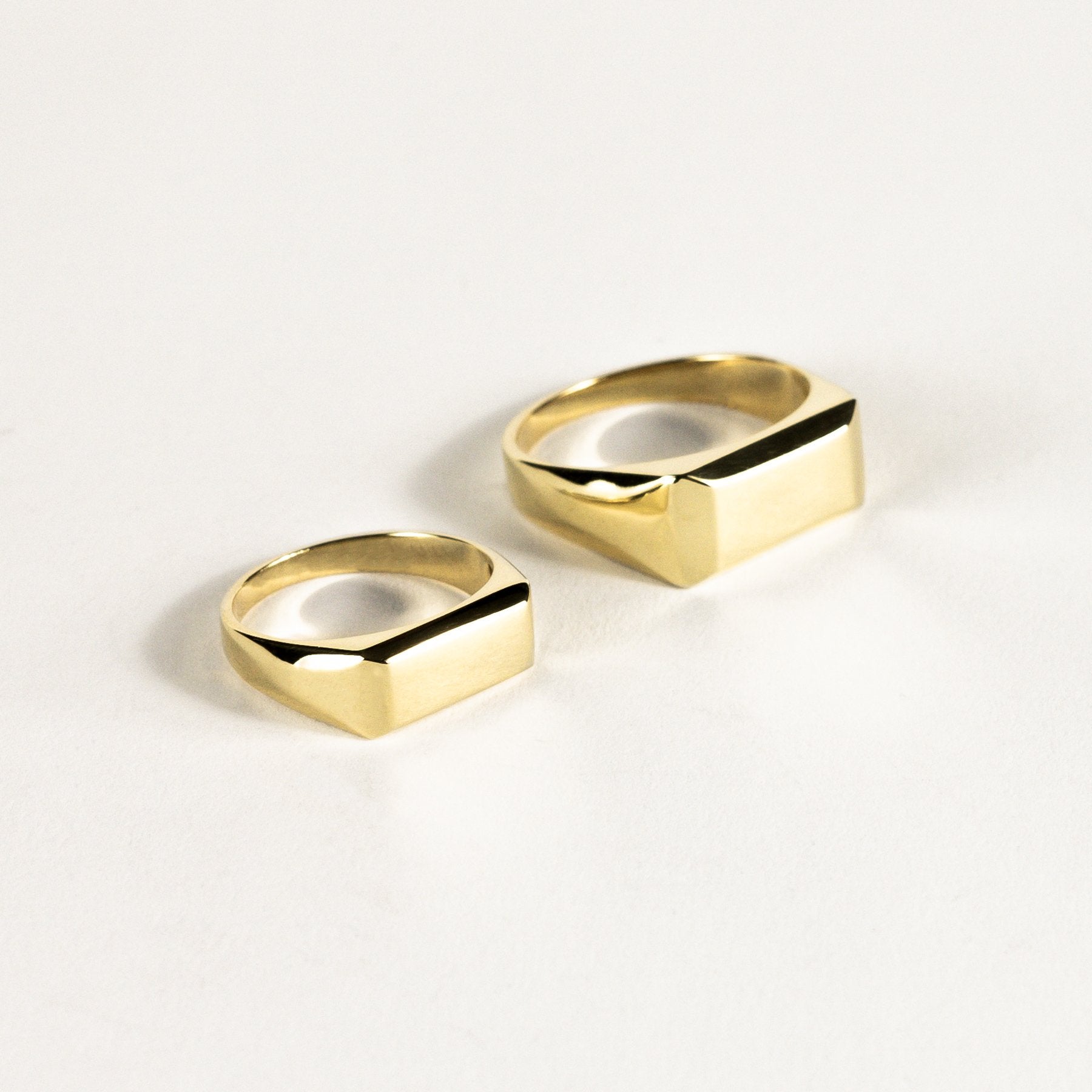 Rectangular Gold Ring