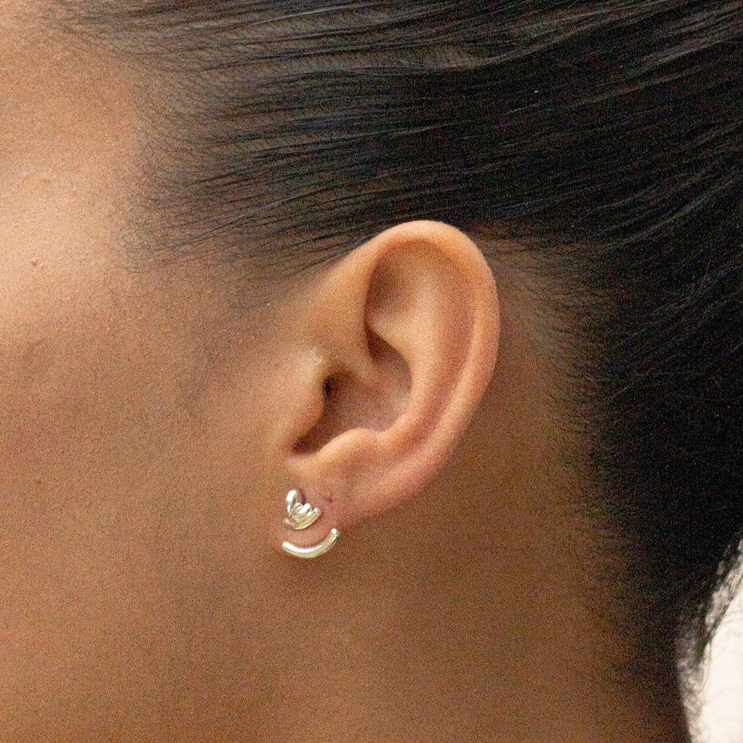Drop gold vermeil earrings