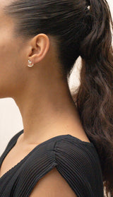 Drop gold vermeil earrings
