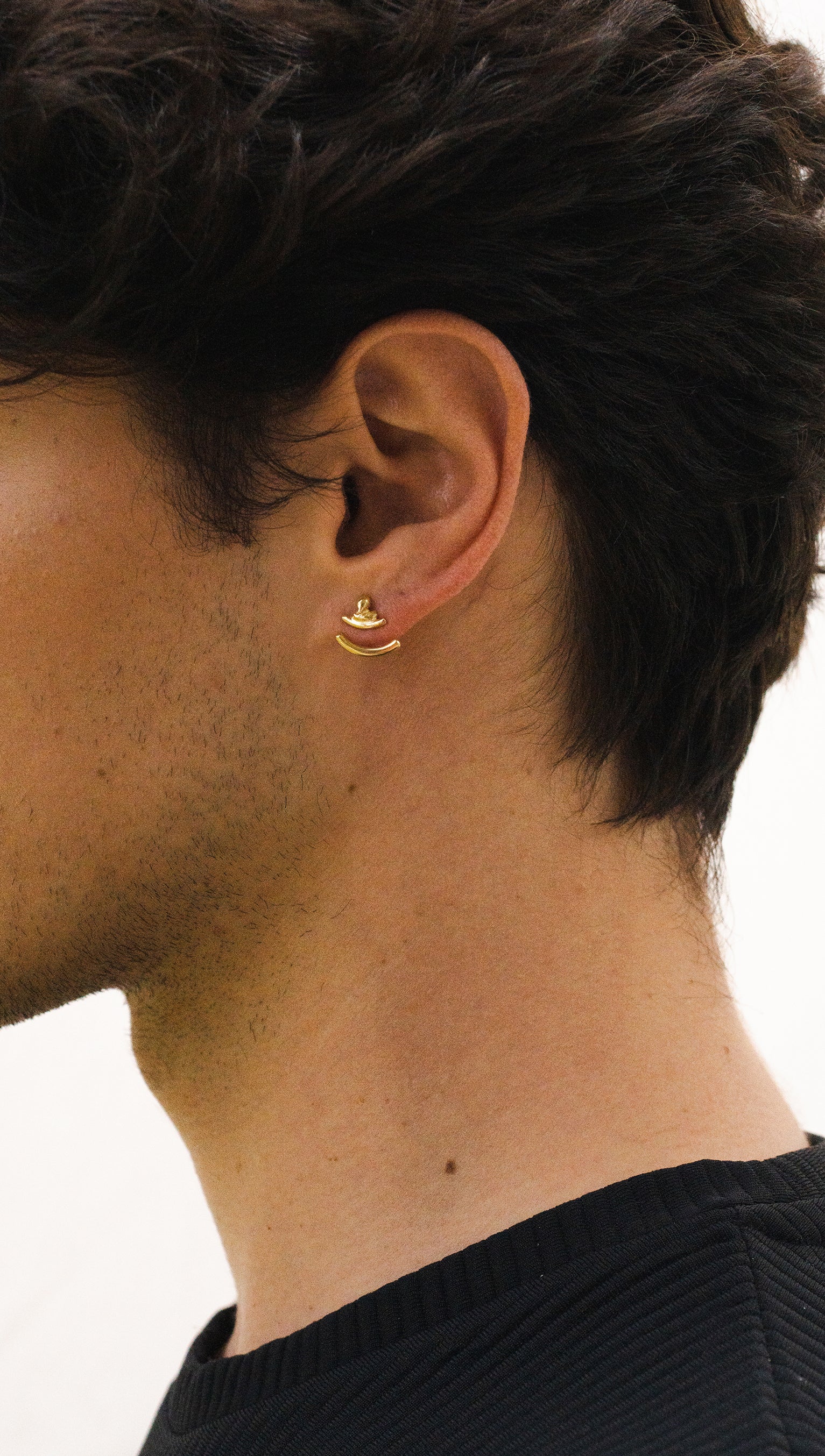 Drop gold vermeil earrings