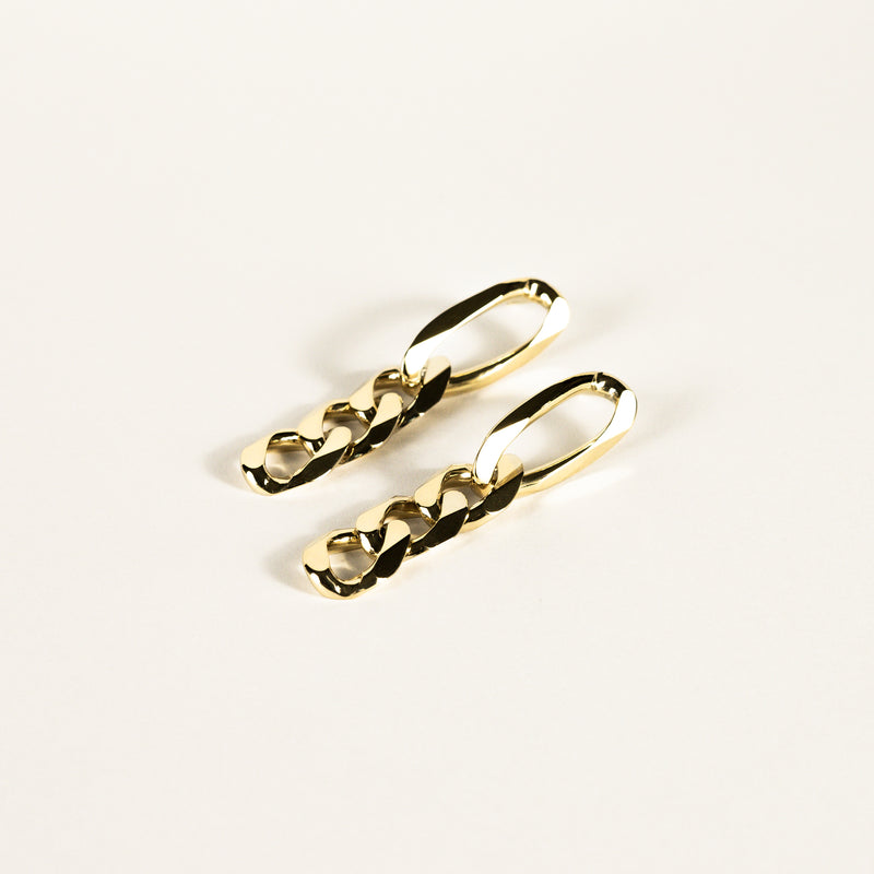 Chain Gold Vermeil Earrings
